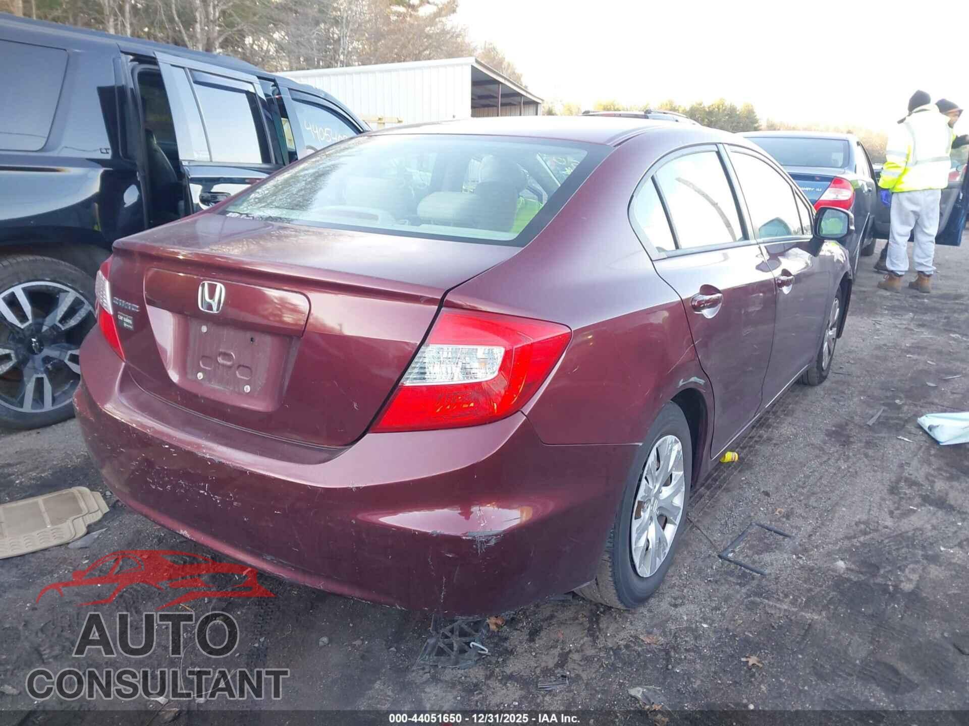 HONDA CIVIC 2012 - 2HGFB2F5XCH552660