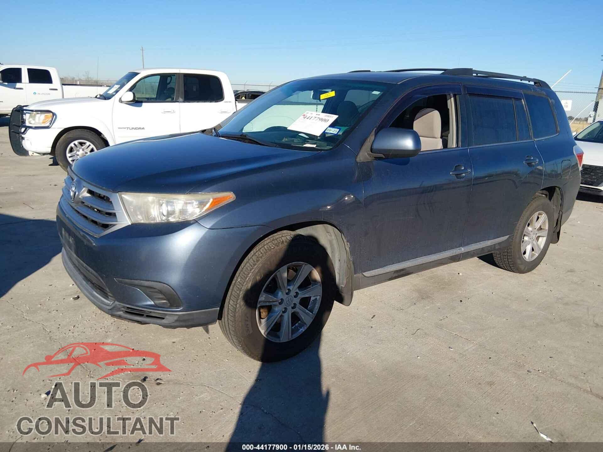 TOYOTA HIGHLANDER 2013 - 5TDBK3EH8DS218578