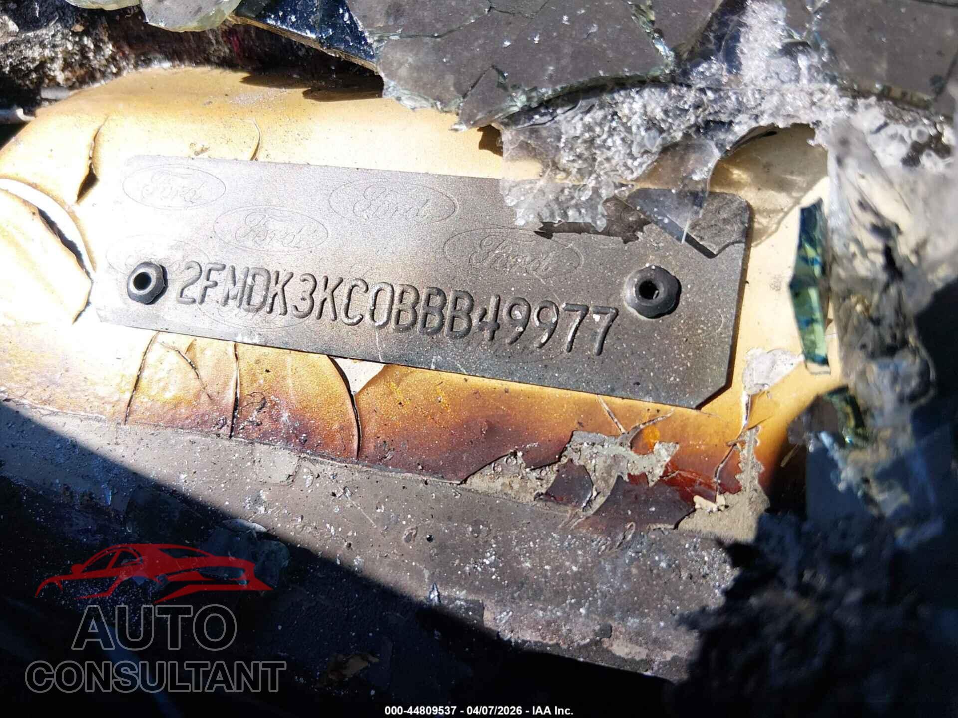 FORD EDGE 2011 - 2FMDK3KC0BBB49977