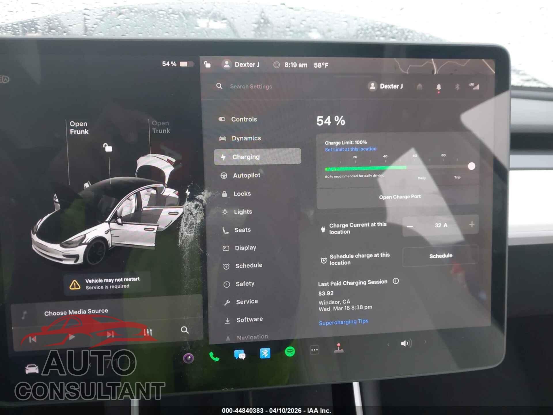 TESLA MODEL 3 2018 - 5YJ3E1EA0JF168732