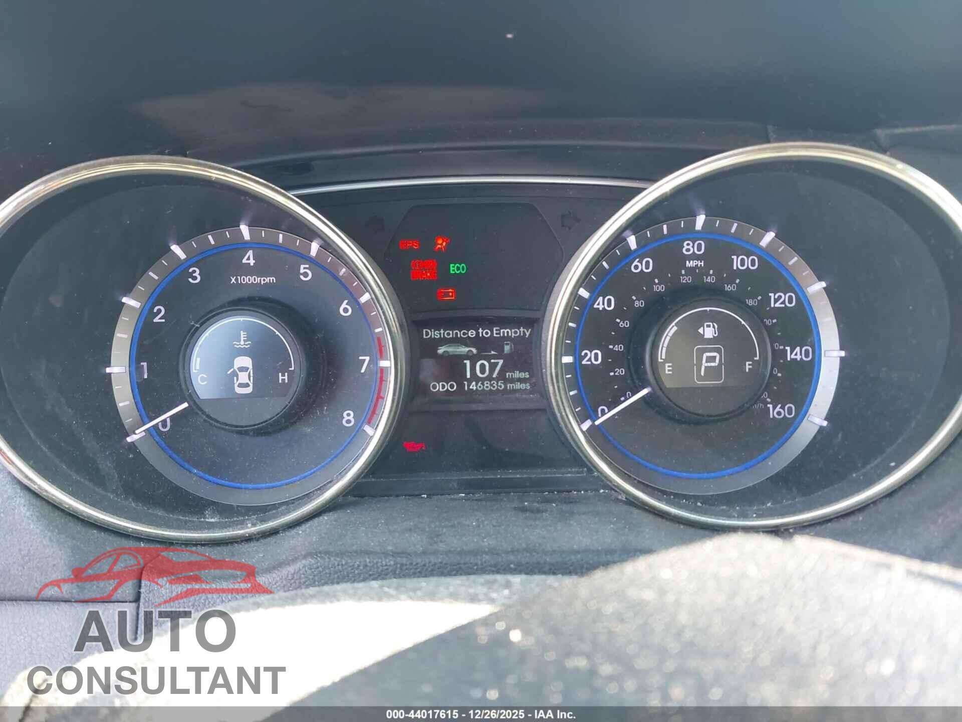 HYUNDAI SONATA 2012 - 5NPEB4AC6CH416139