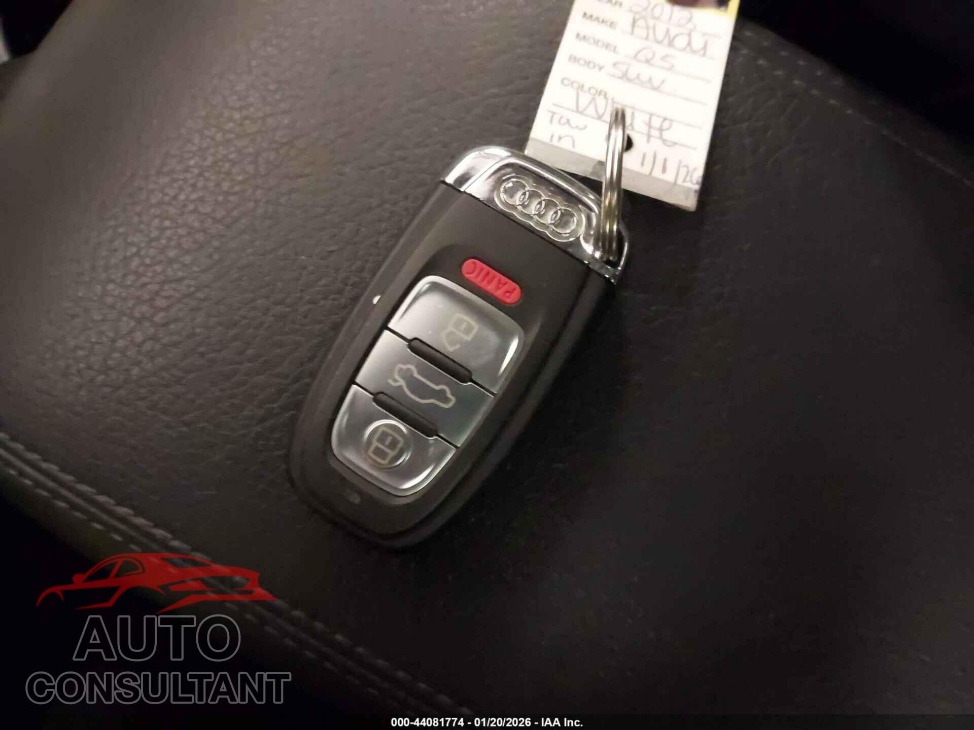 AUDI Q5 2012 - WA1DKAFP9CA105506