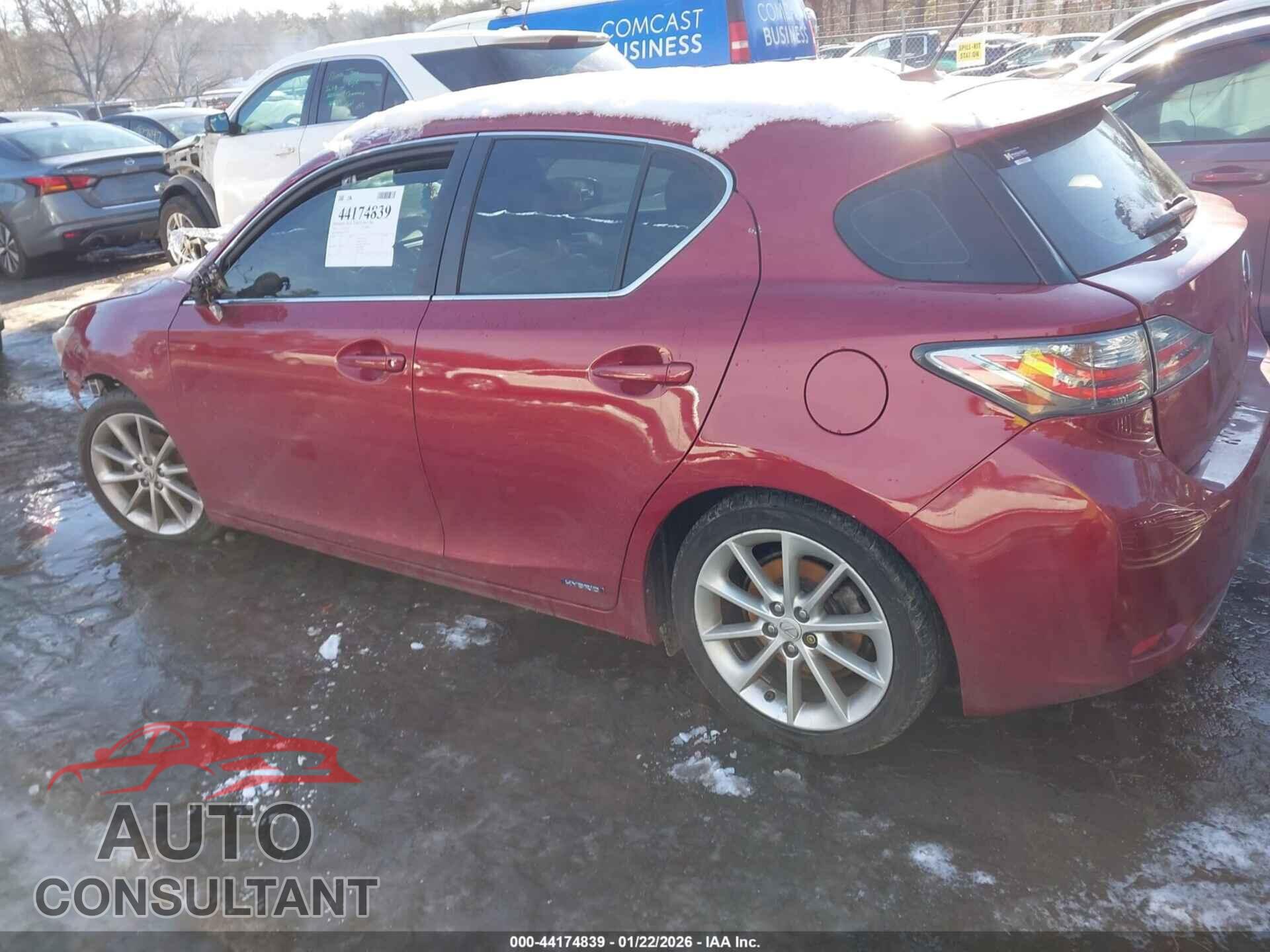 LEXUS CT 200H 2012 - JTHKD5BH3C2120220