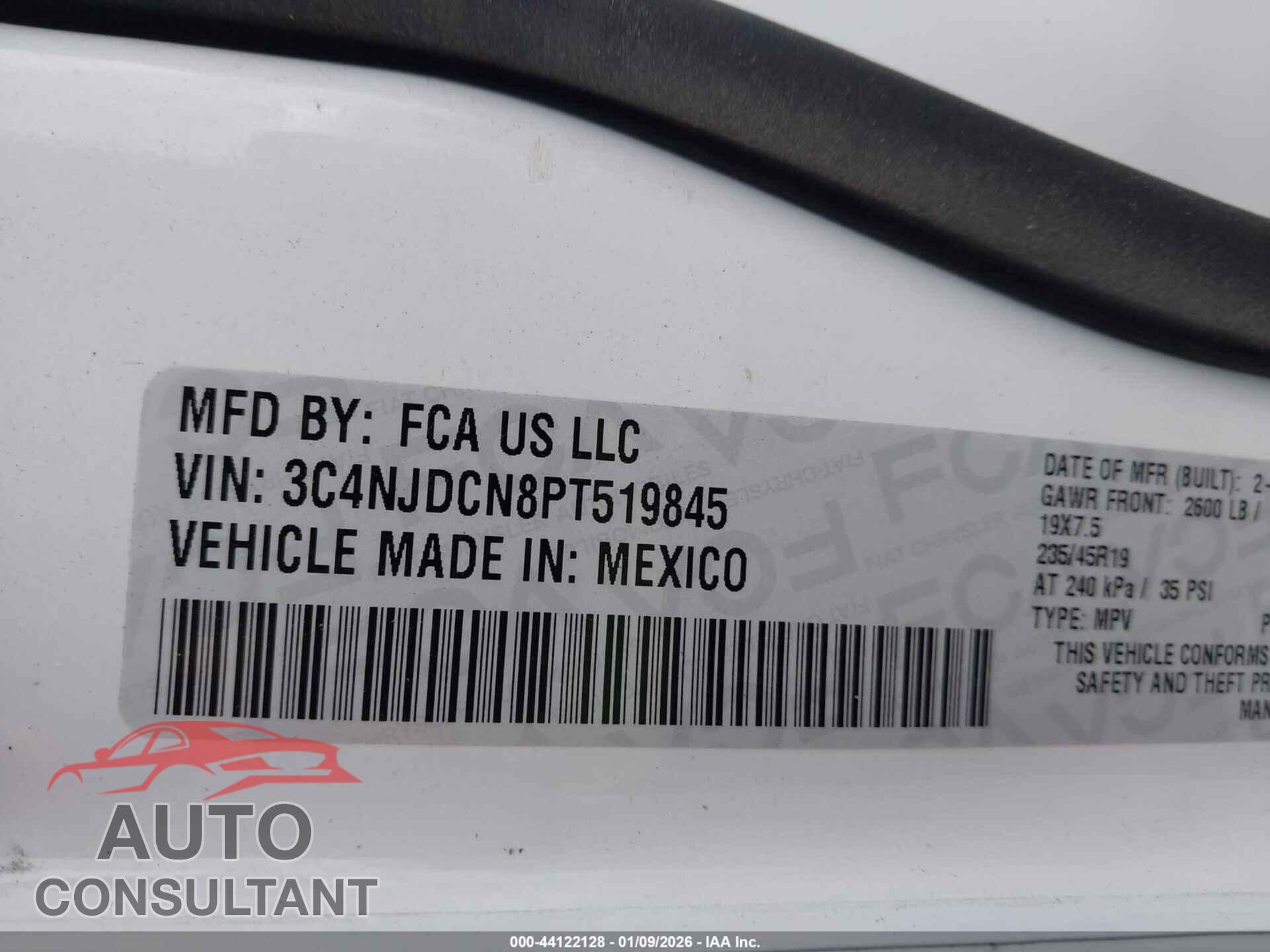 JEEP COMPASS 2023 - 3C4NJDCN8PT519845