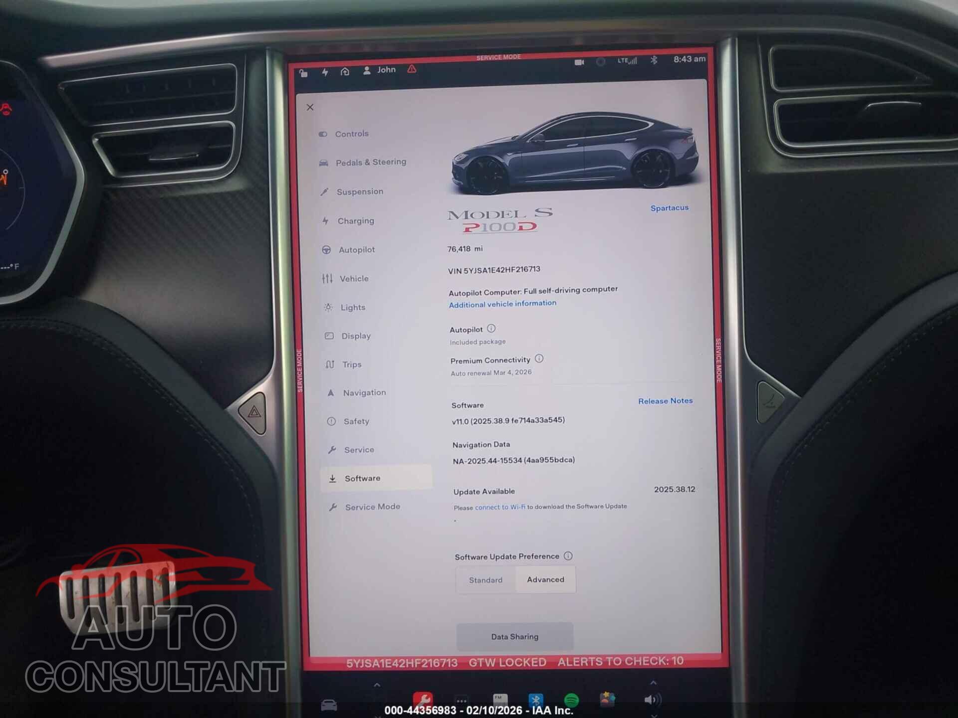 TESLA MODEL S 2017 - 5YJSA1E42HF216713