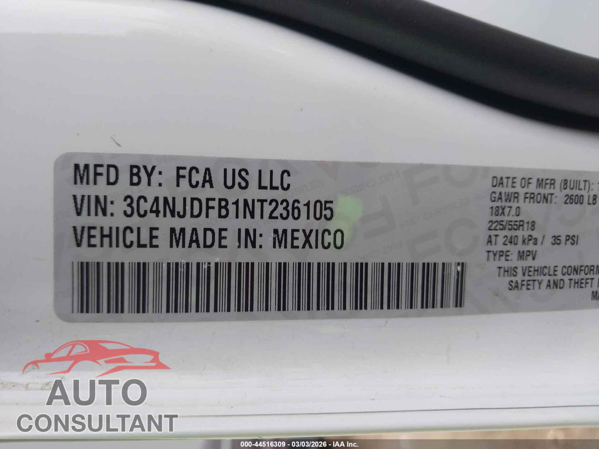 JEEP COMPASS 2022 - 3C4NJDFB1NT236105