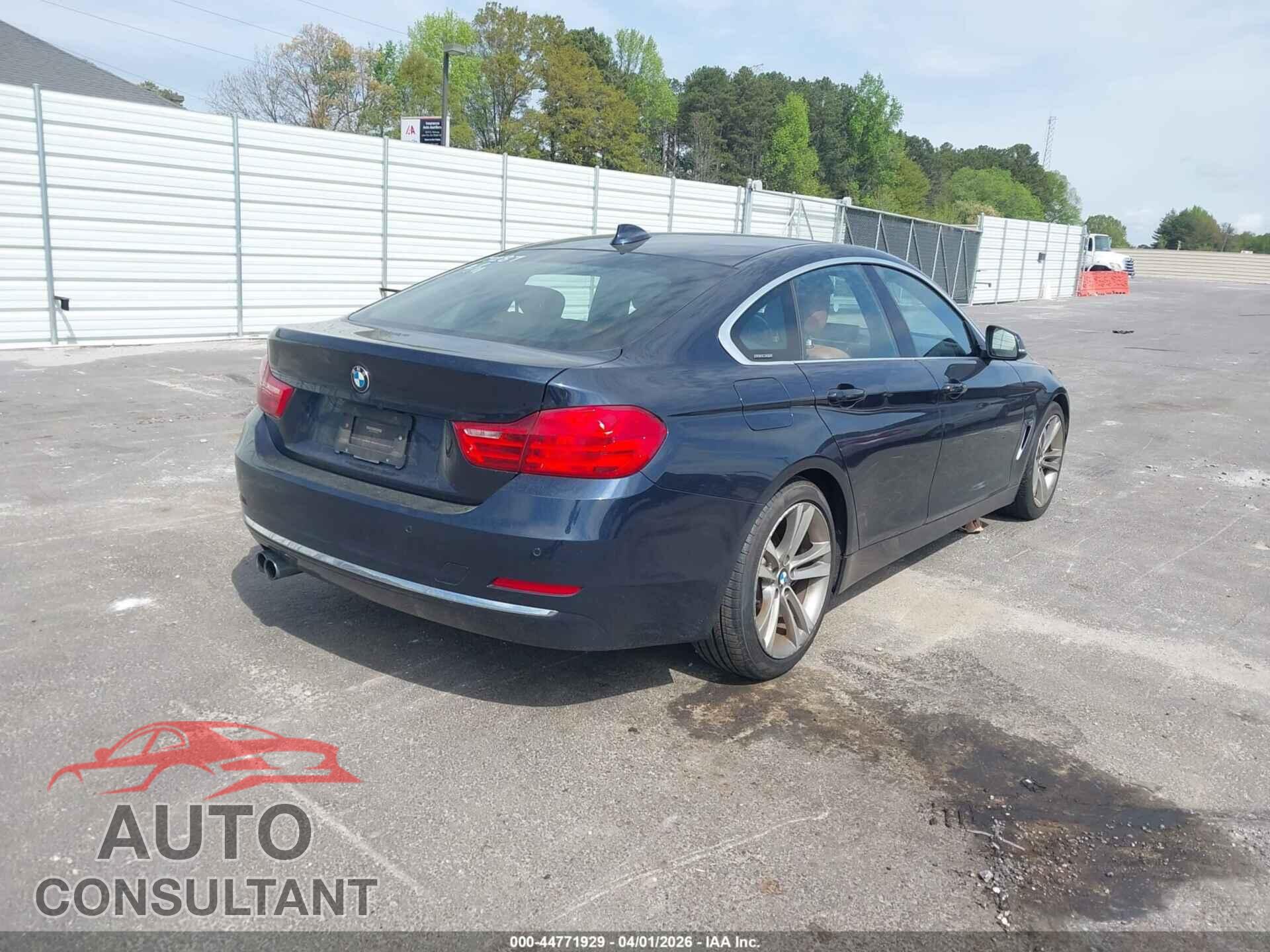 BMW 430I GRAN COUPE 2017 - WBA4F7C50HG787287