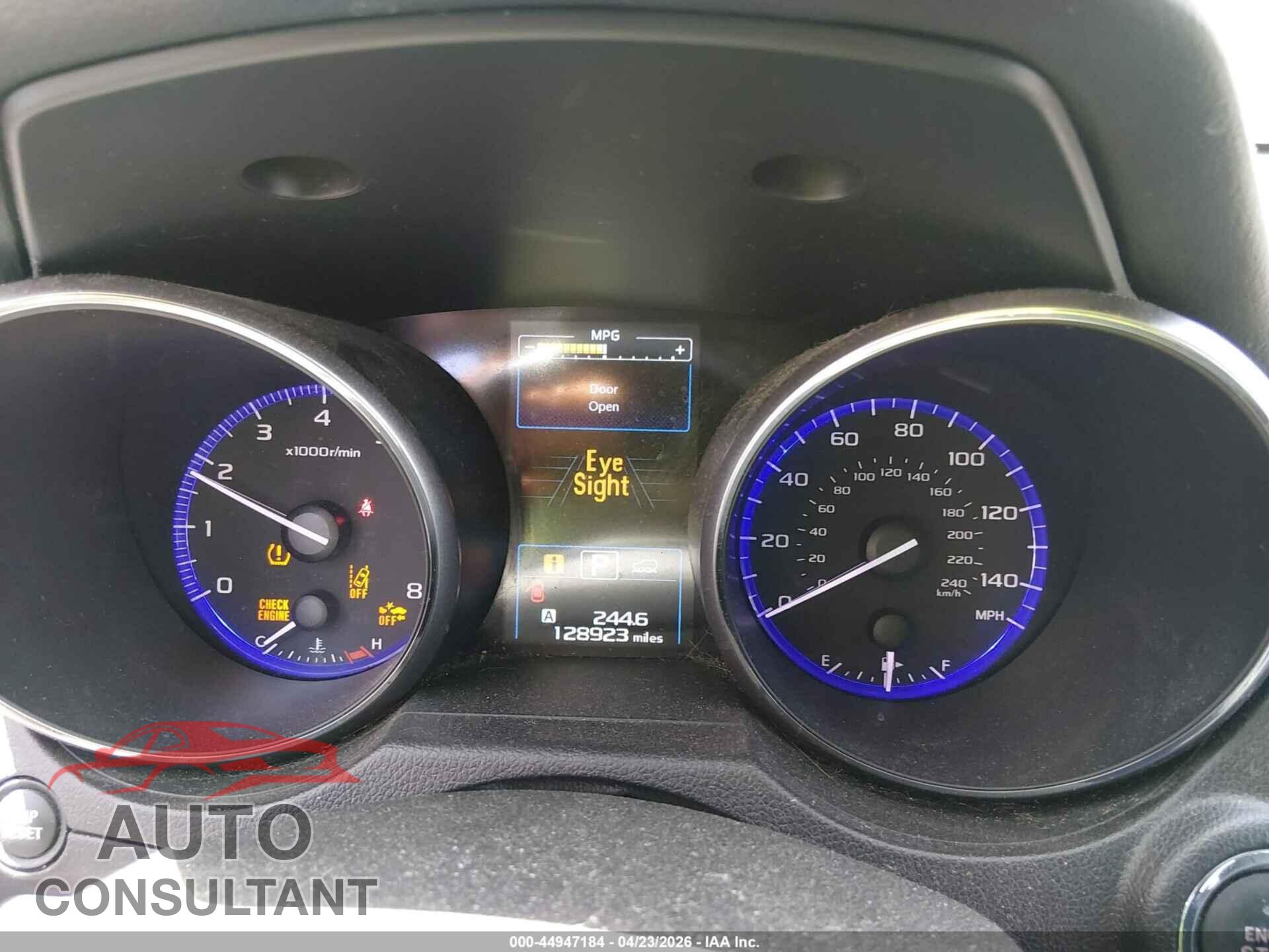 SUBARU OUTBACK 2016 - 4S4BSBNC2G3254881
