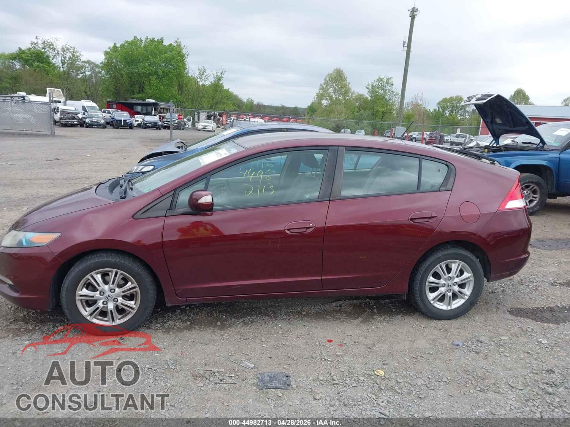HONDA INSIGHT 2011 - JHMZE2H76BS005814