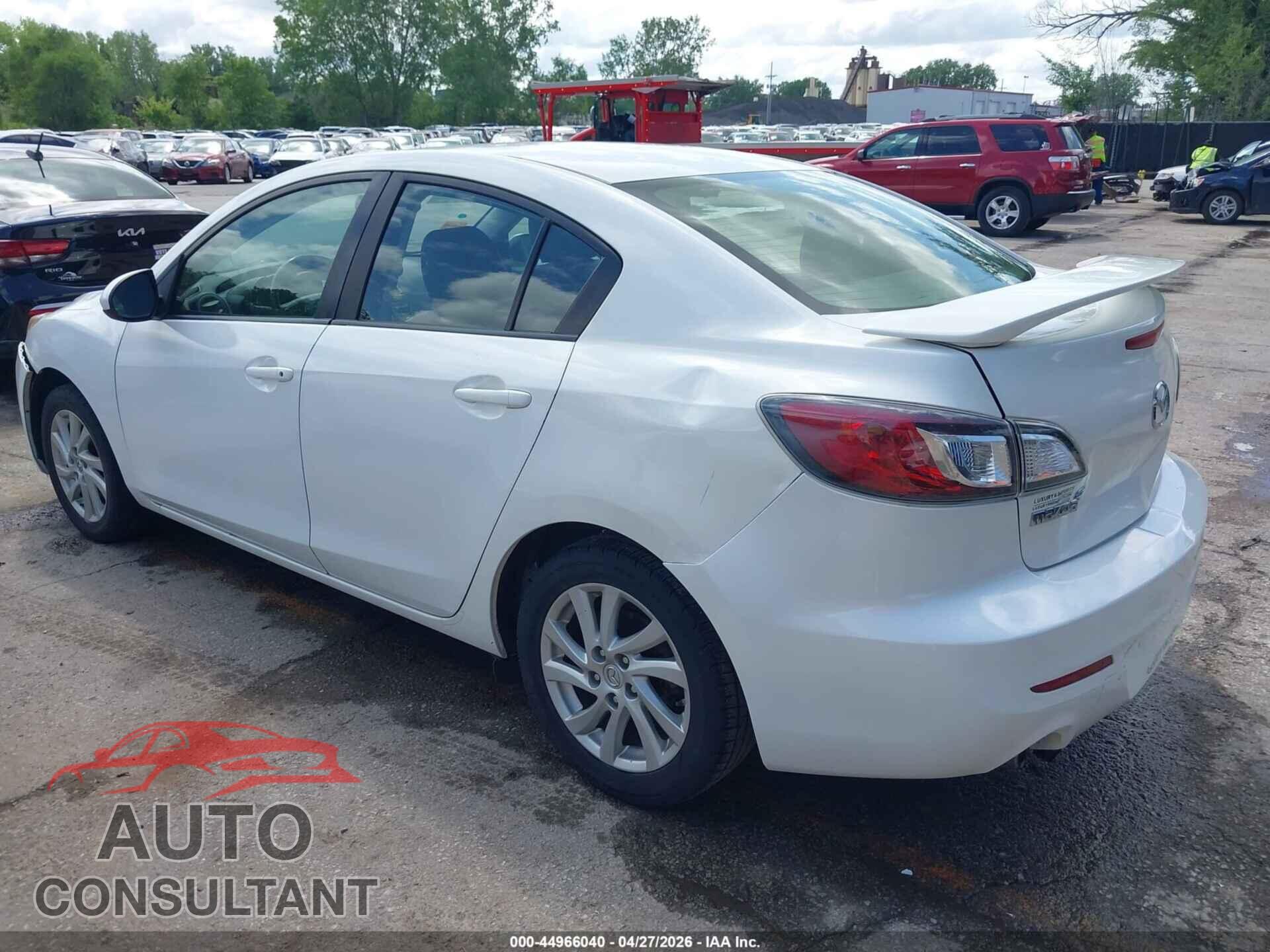 MAZDA MAZDA3 2012 - JM1BL1V87C1663259