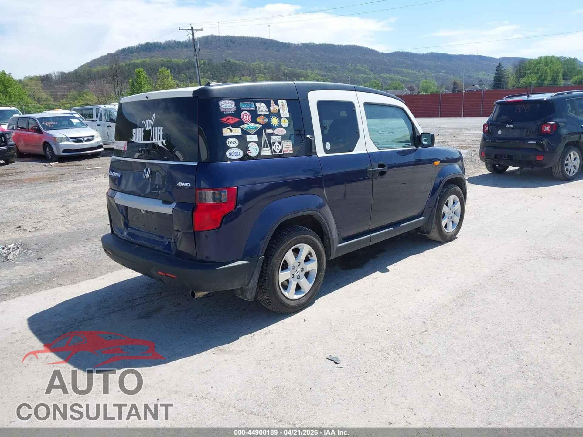 HONDA ELEMENT 2010 - 5J6YH2H70AL004827