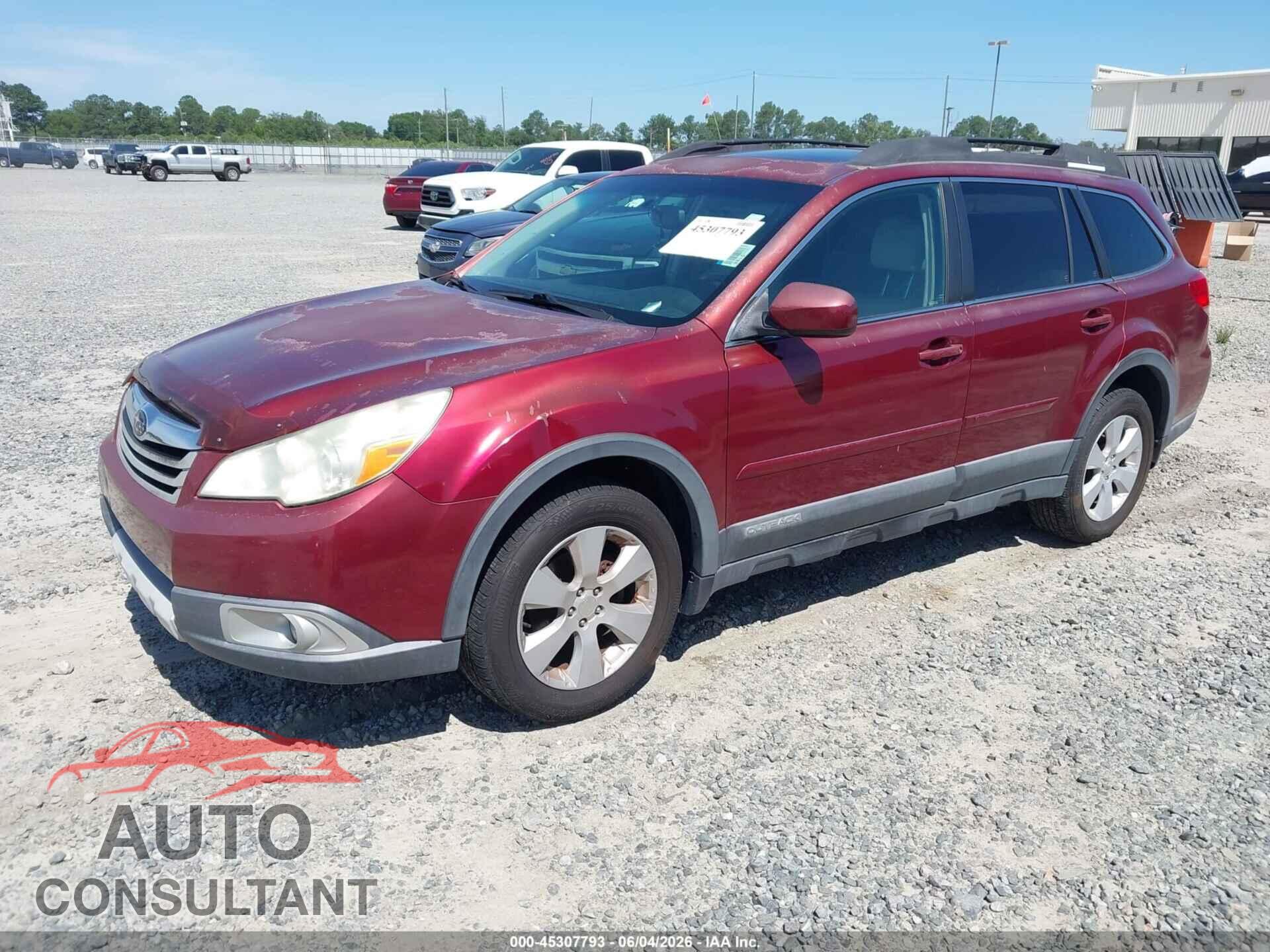 SUBARU OUTBACK 2011 - 4S4BRBLC4B3342256