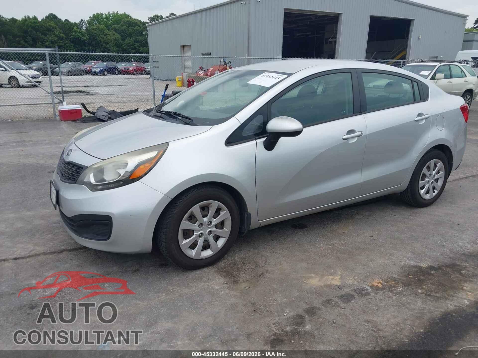 KIA RIO 2012 - KNADM4A35C6049120