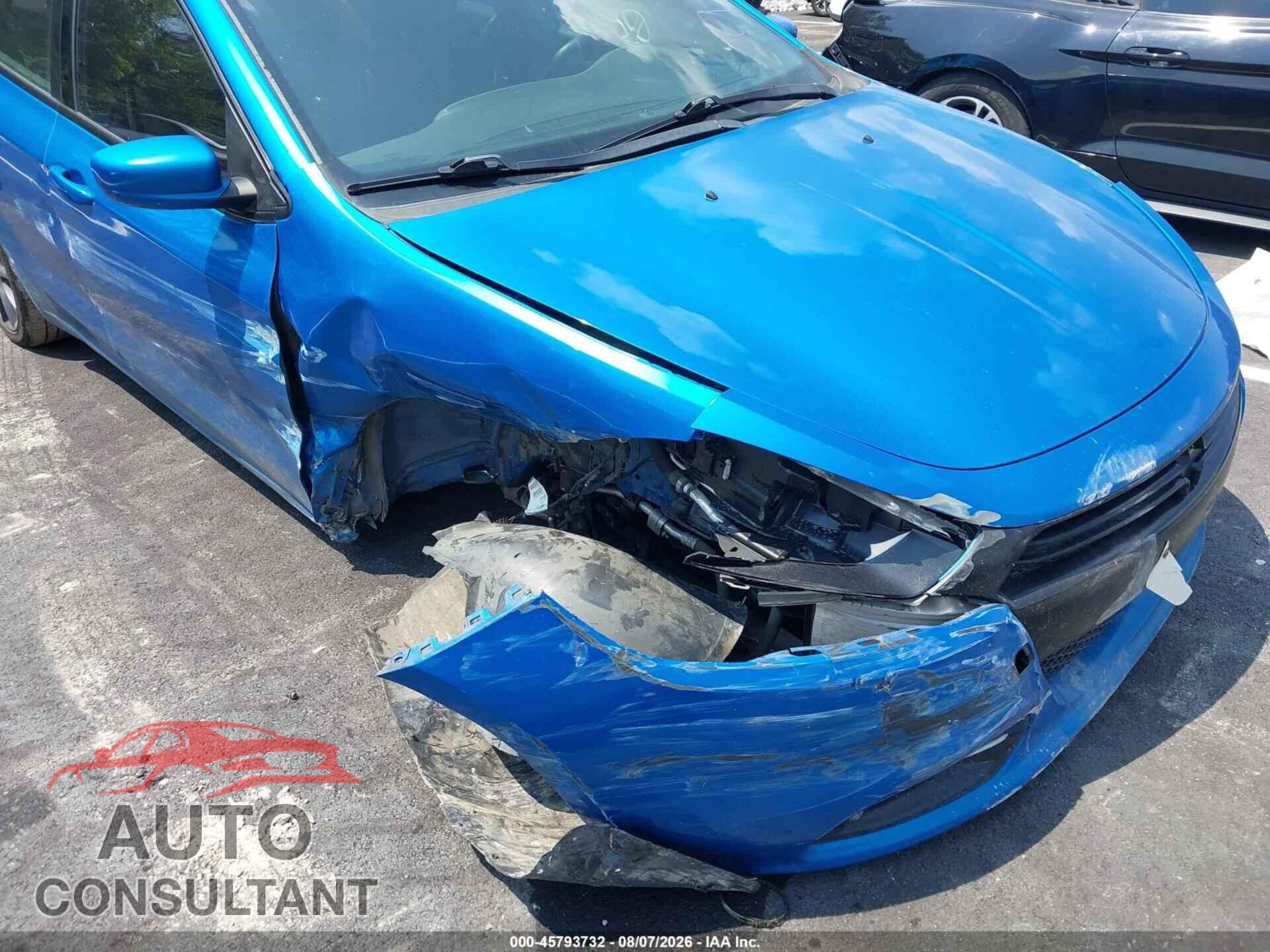DODGE DART 2015 - 1C3CDFBB1FD299586