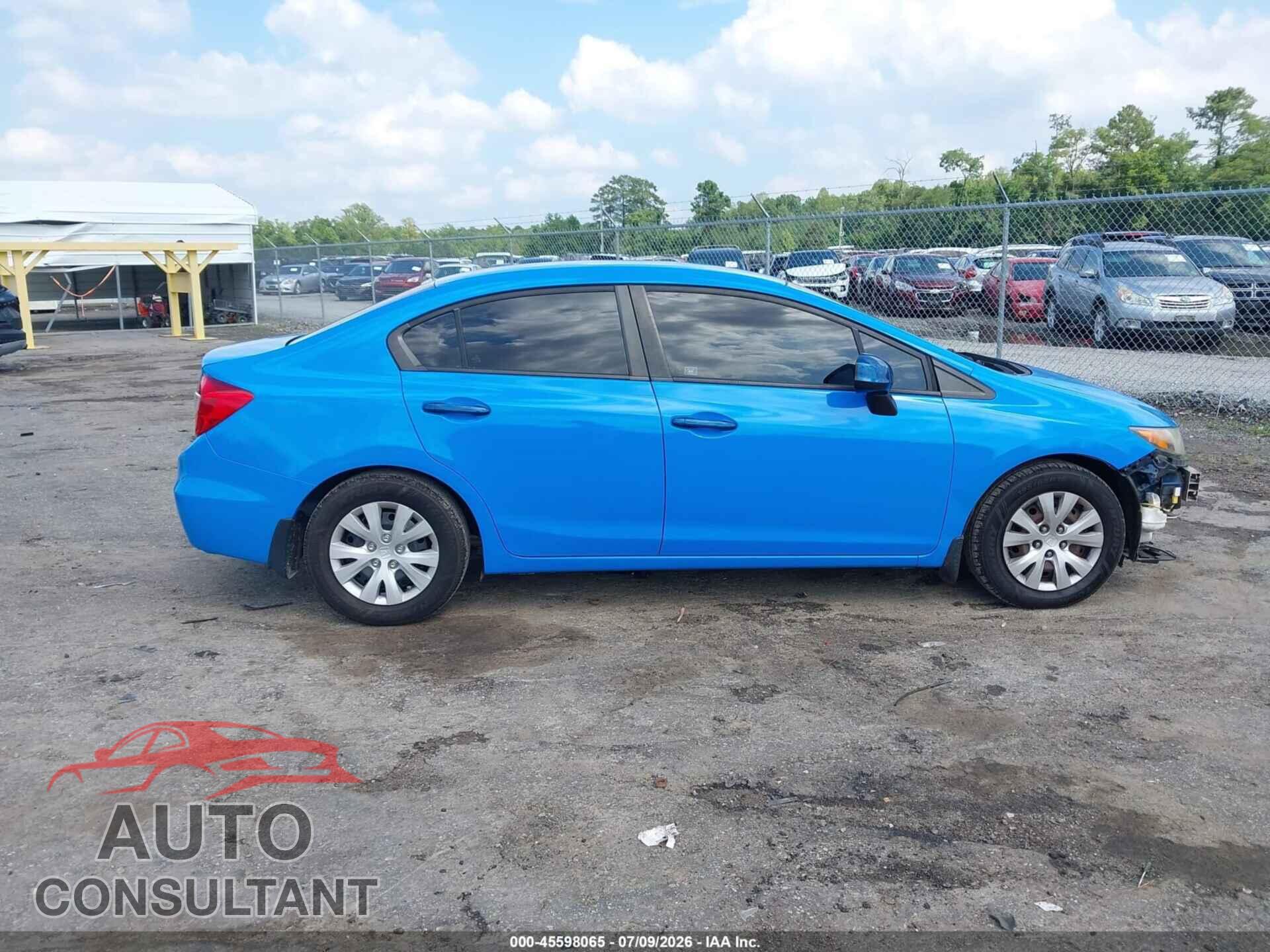 HONDA CIVIC 2012 - 19XFB2F55CE060774