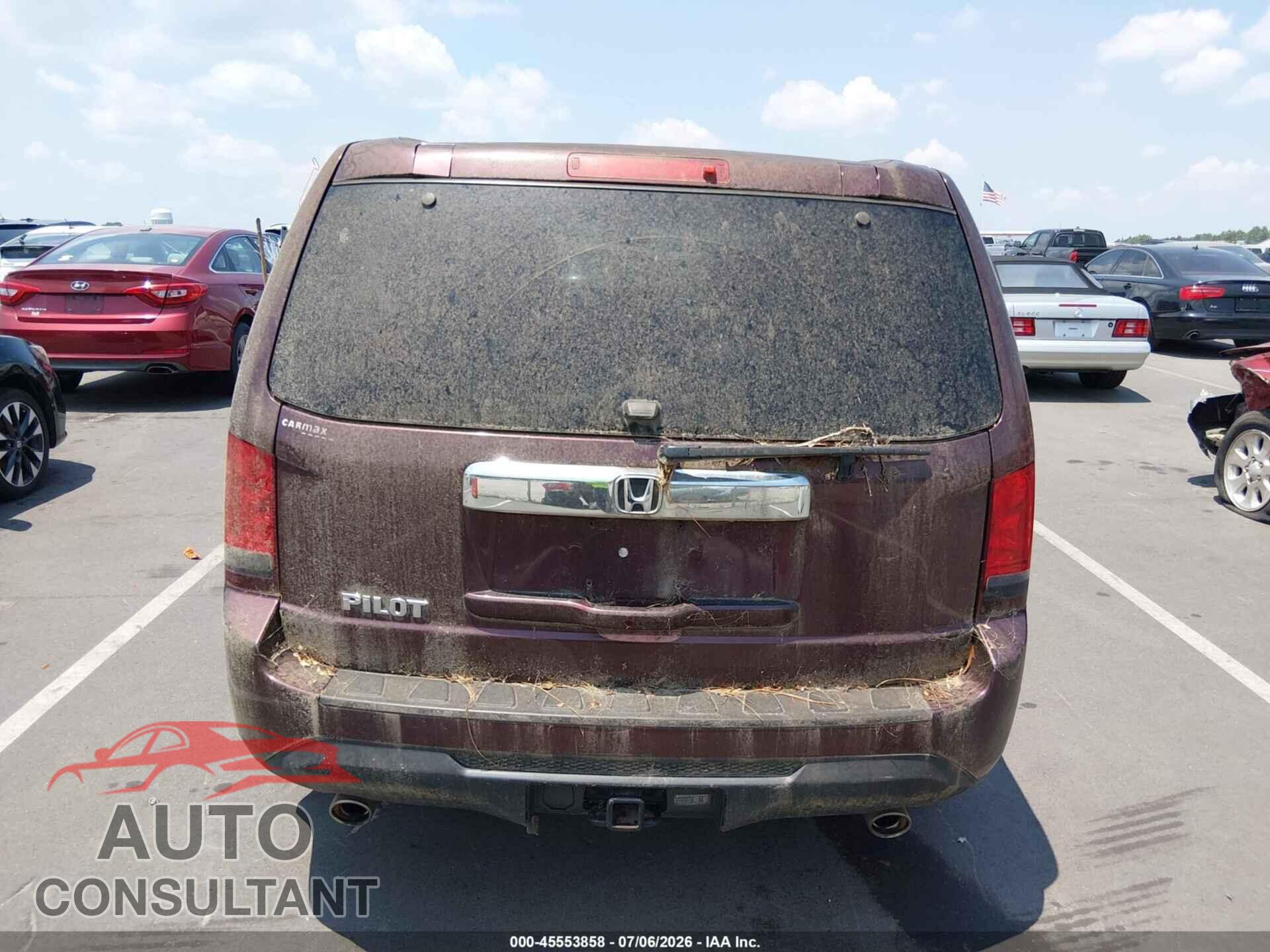 HONDA PILOT 2012 - 5FNYF3H40CB040417