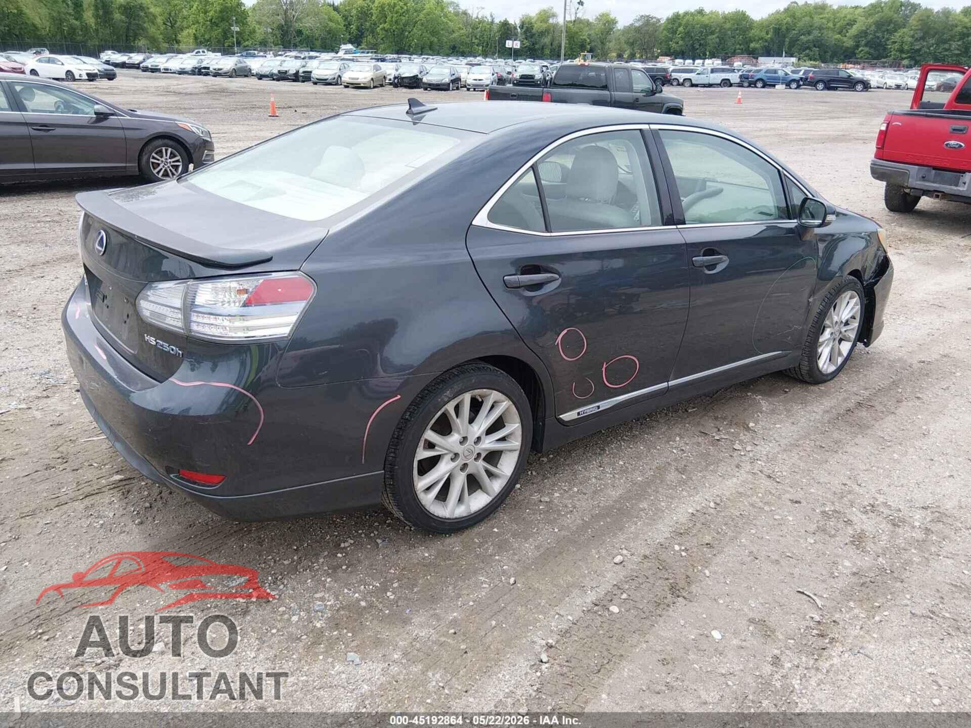 LEXUS HS 2010 - JTHBB1BA3A2025347