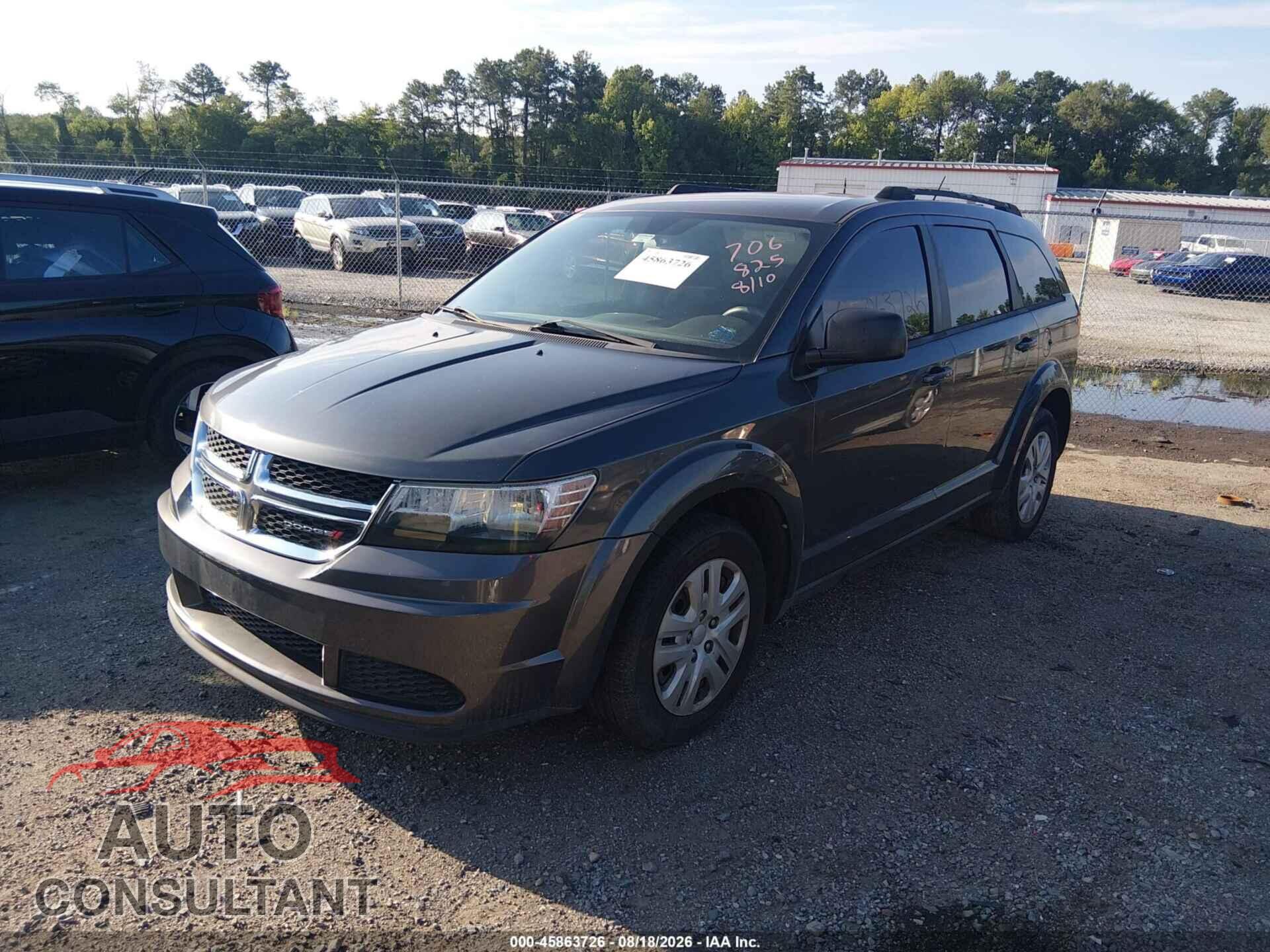 DODGE JOURNEY 2017 - 3C4PDCAB0HT706825