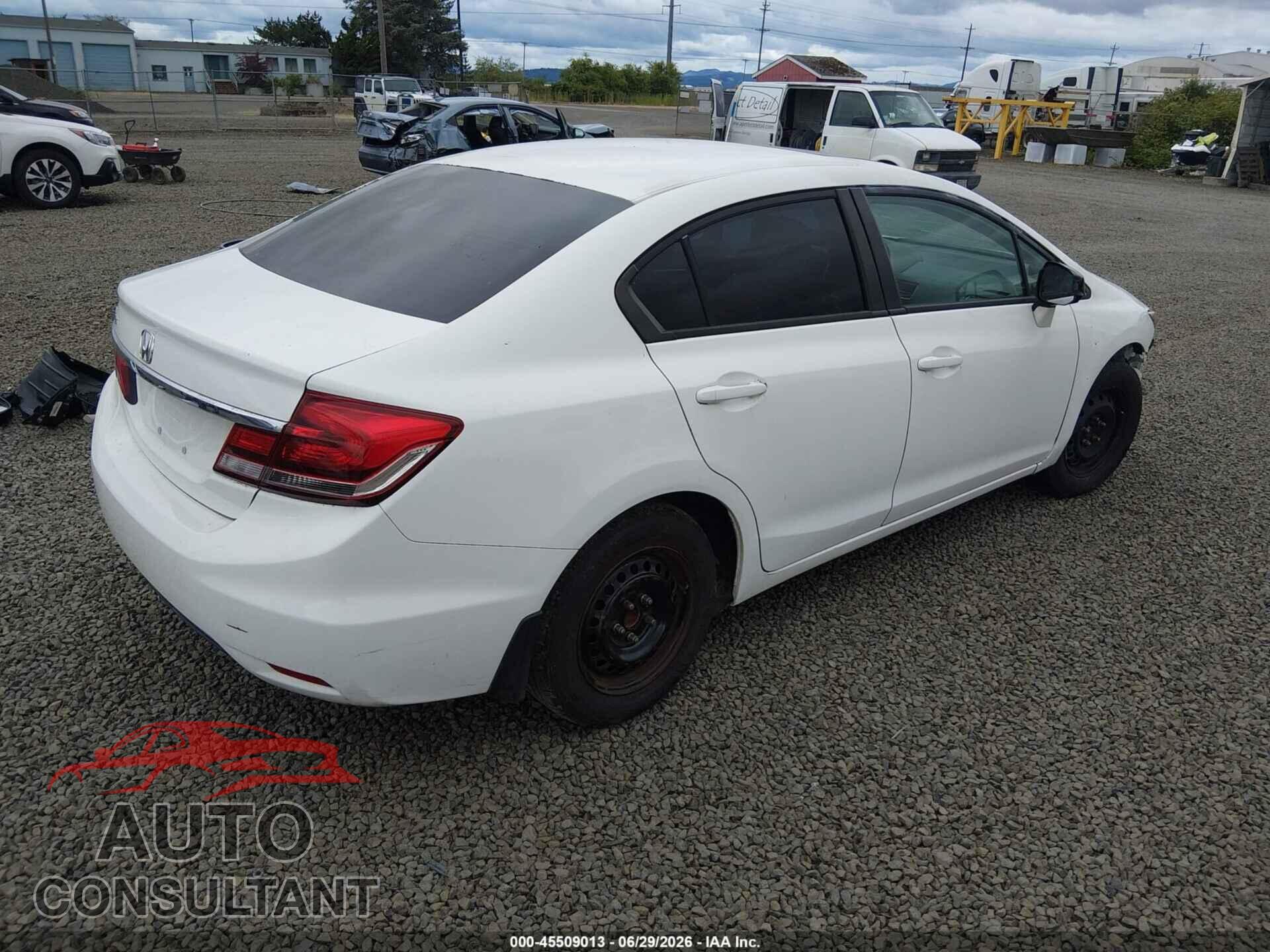 HONDA CIVIC 2013 - 19XFB2F83DE264985