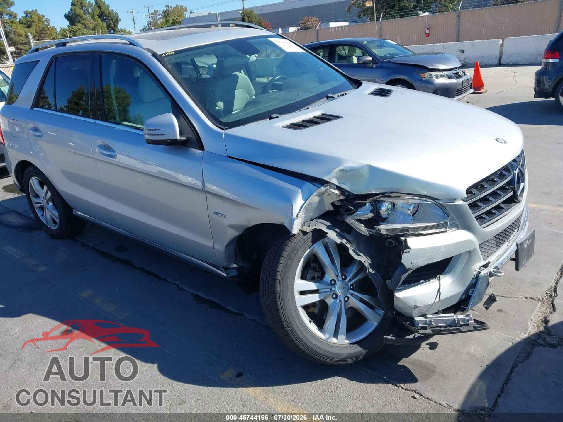 MERCEDES-BENZ ML 350 2012 - 4JGDA5HB5CA013371
