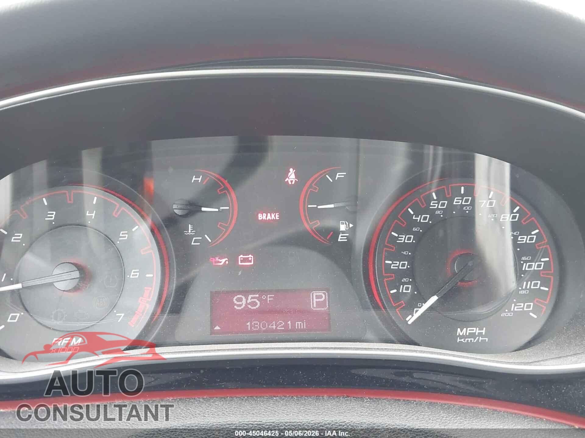 DODGE DART 2016 - 1C3CDFAA2GD531557