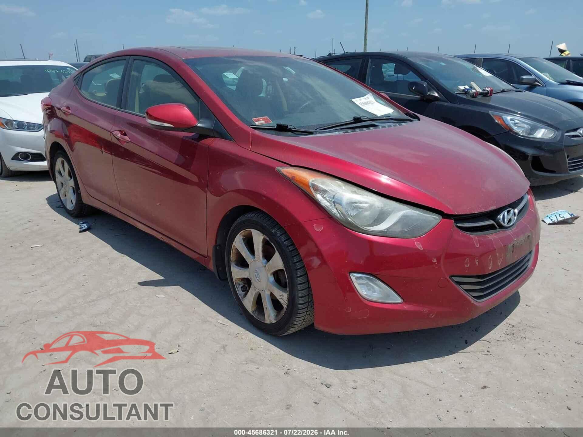 HYUNDAI ELANTRA 2013 - 5NPDH4AE0DH202759