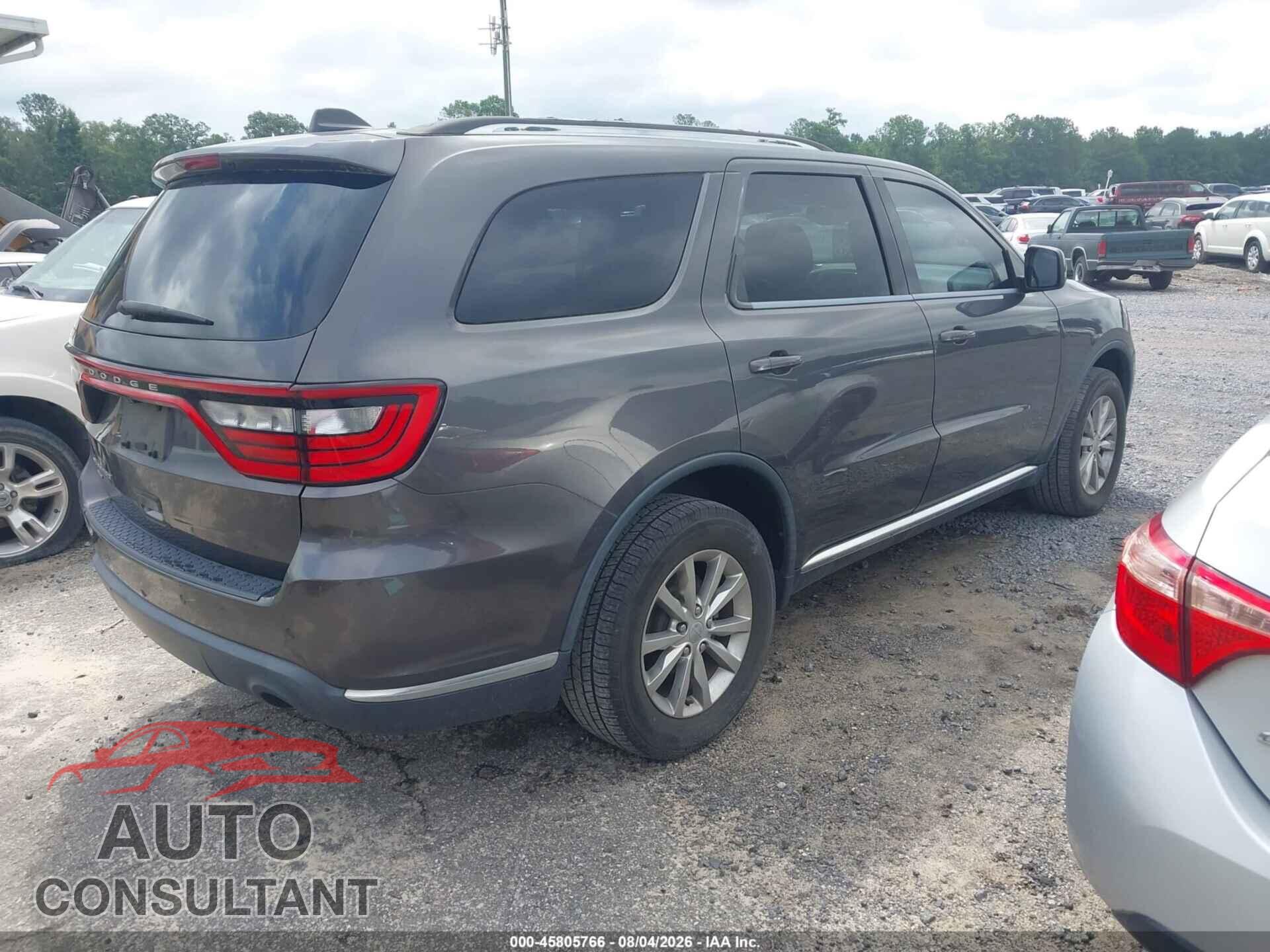 DODGE DURANGO 2017 - 1C4RDJAG0HC857538