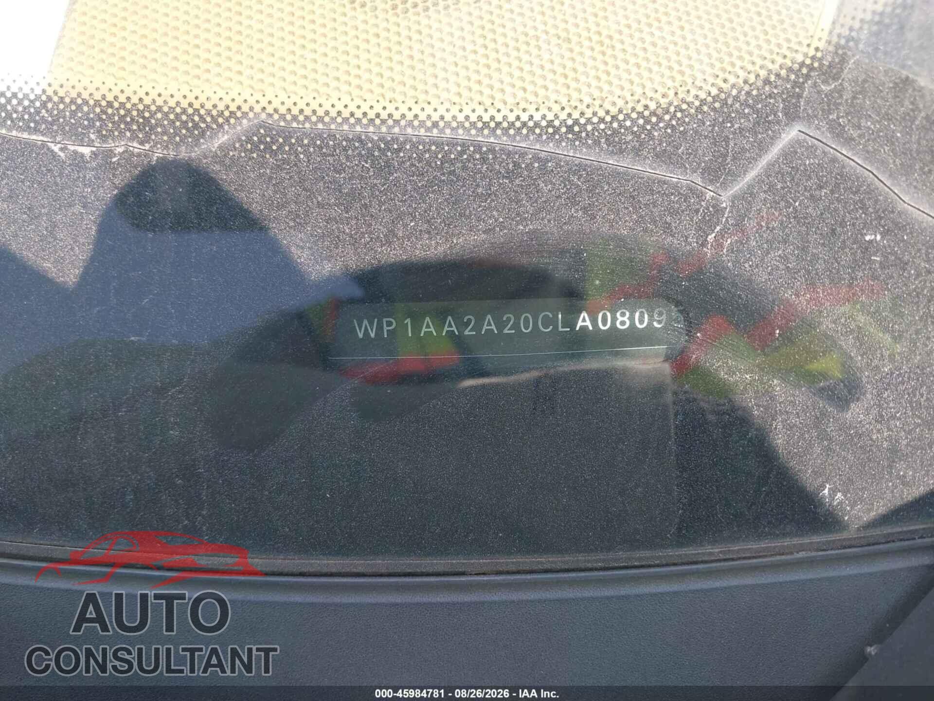 PORSCHE CAYENNE 2012 - WP1AA2A20CLA08095