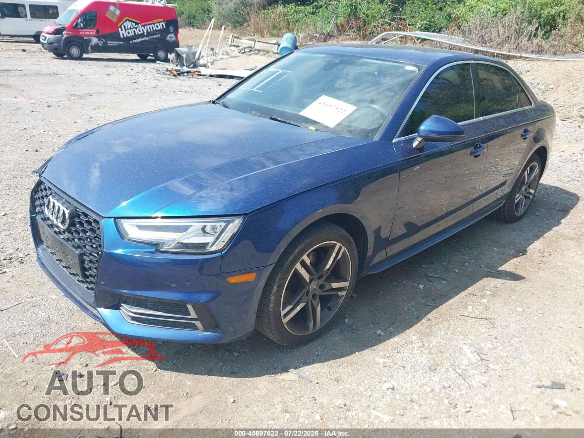 AUDI A4 2018 - WAULMAF44JA219344