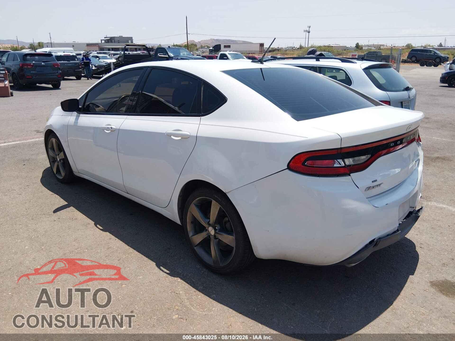DODGE DART 2015 - 1C3CDFEB7FD102240
