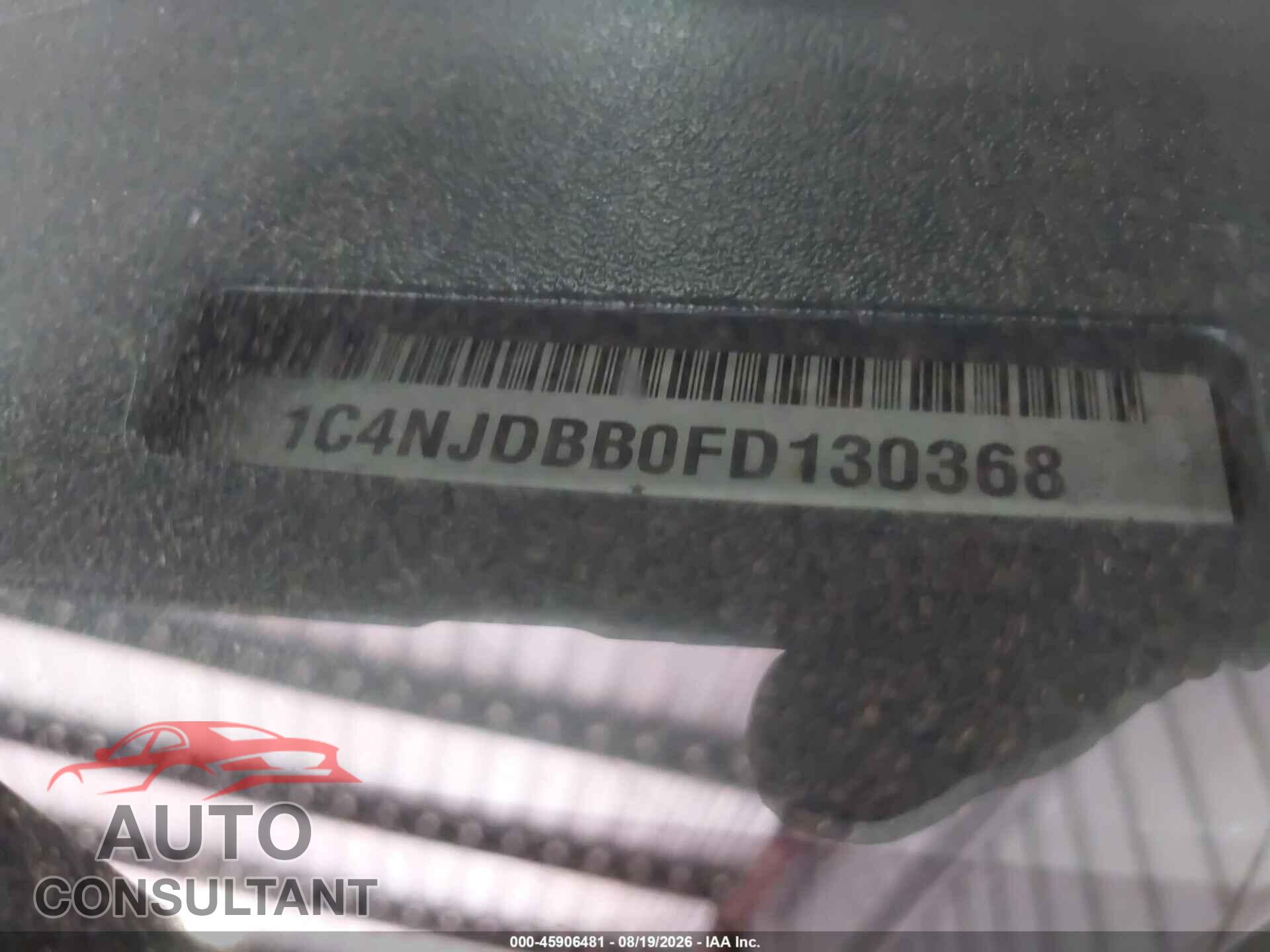 JEEP COMPASS 2015 - 1C4NJDBB0FD130368