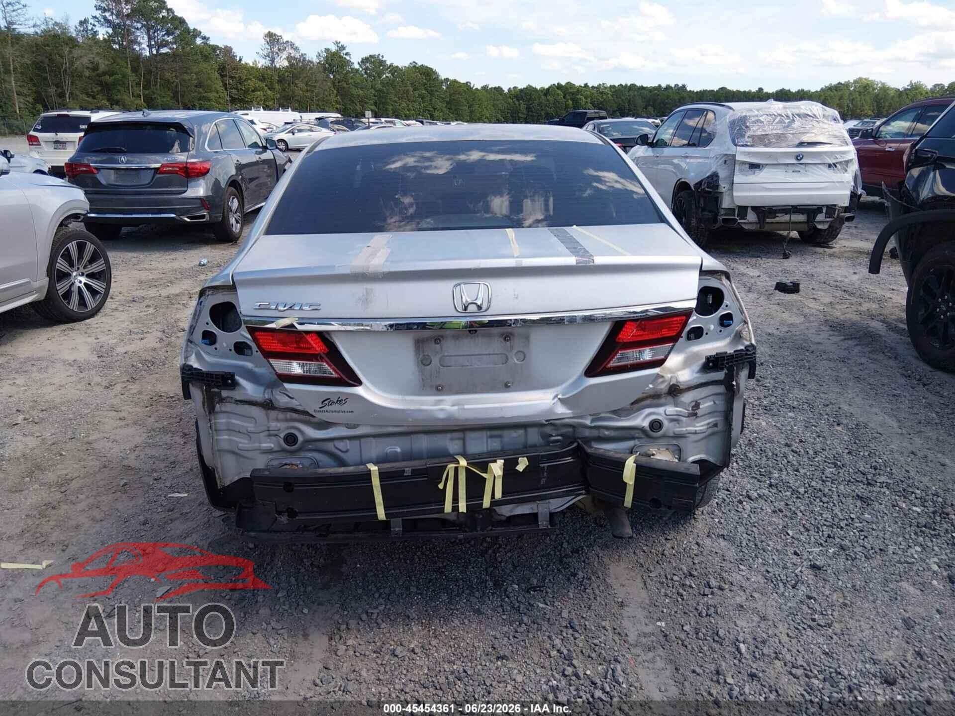 HONDA CIVIC 2013 - 2HGFB2F80DH508842