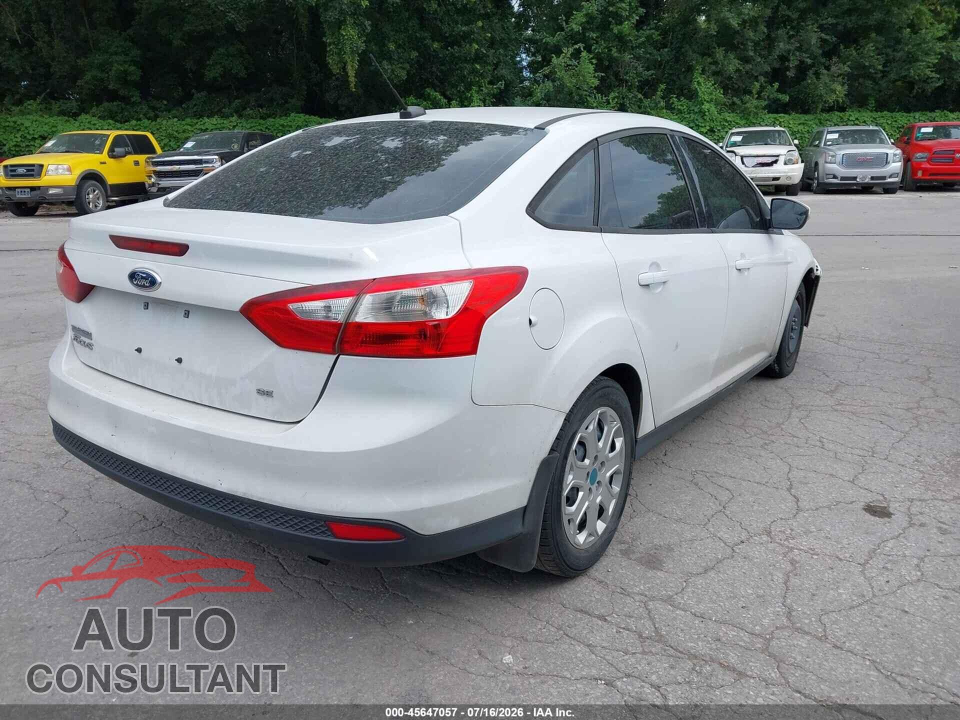 FORD FOCUS 2012 - 1FAHP3F24CL362060