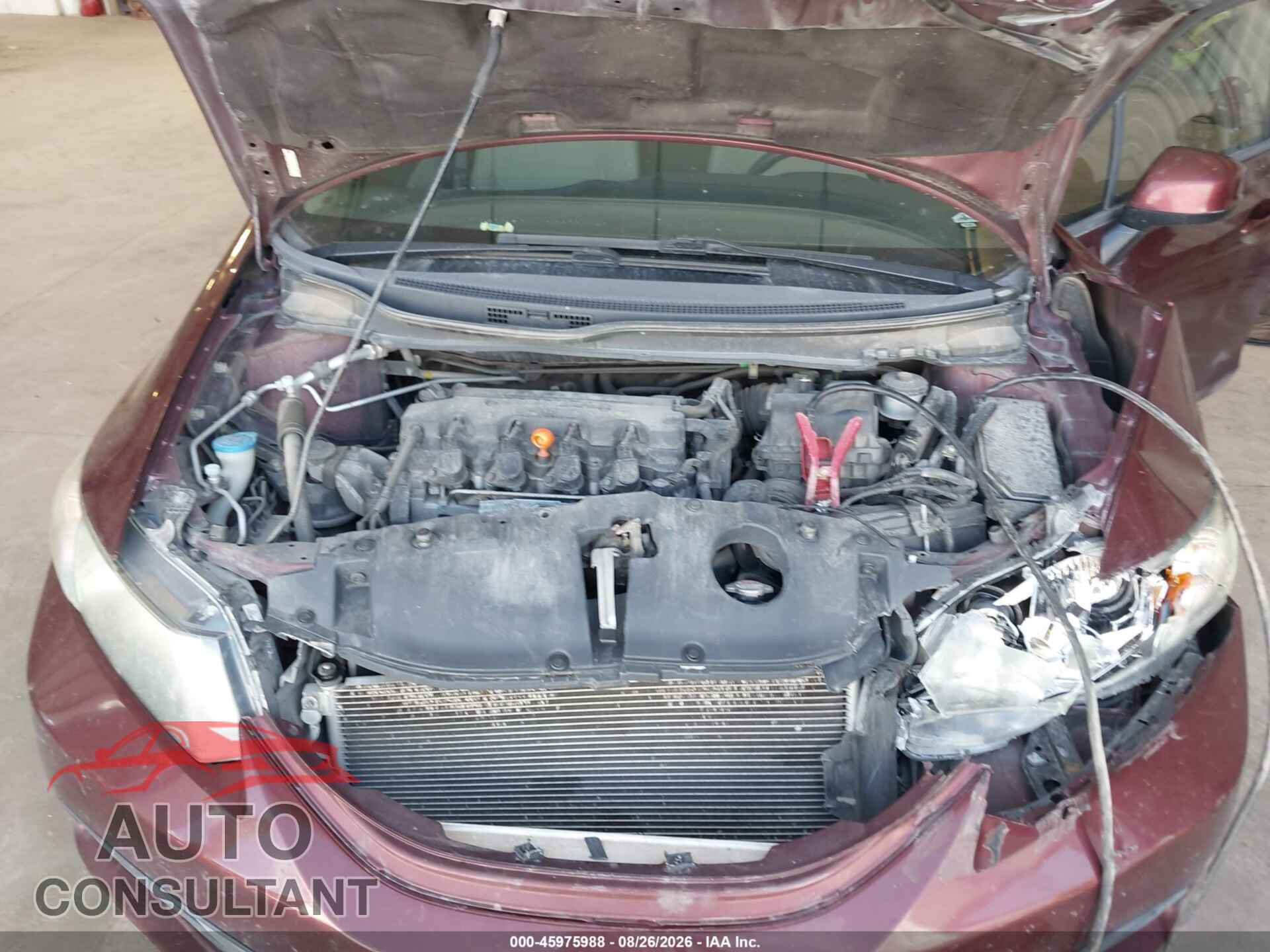 HONDA CIVIC 2013 - 19XFB2F53DE092852