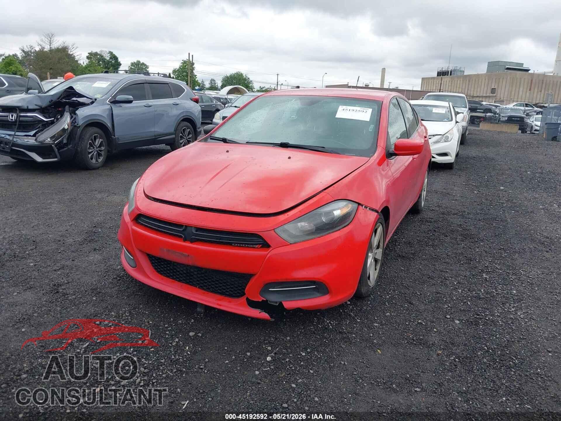 DODGE DART 2016 - 1C3CDFBA2GD660235