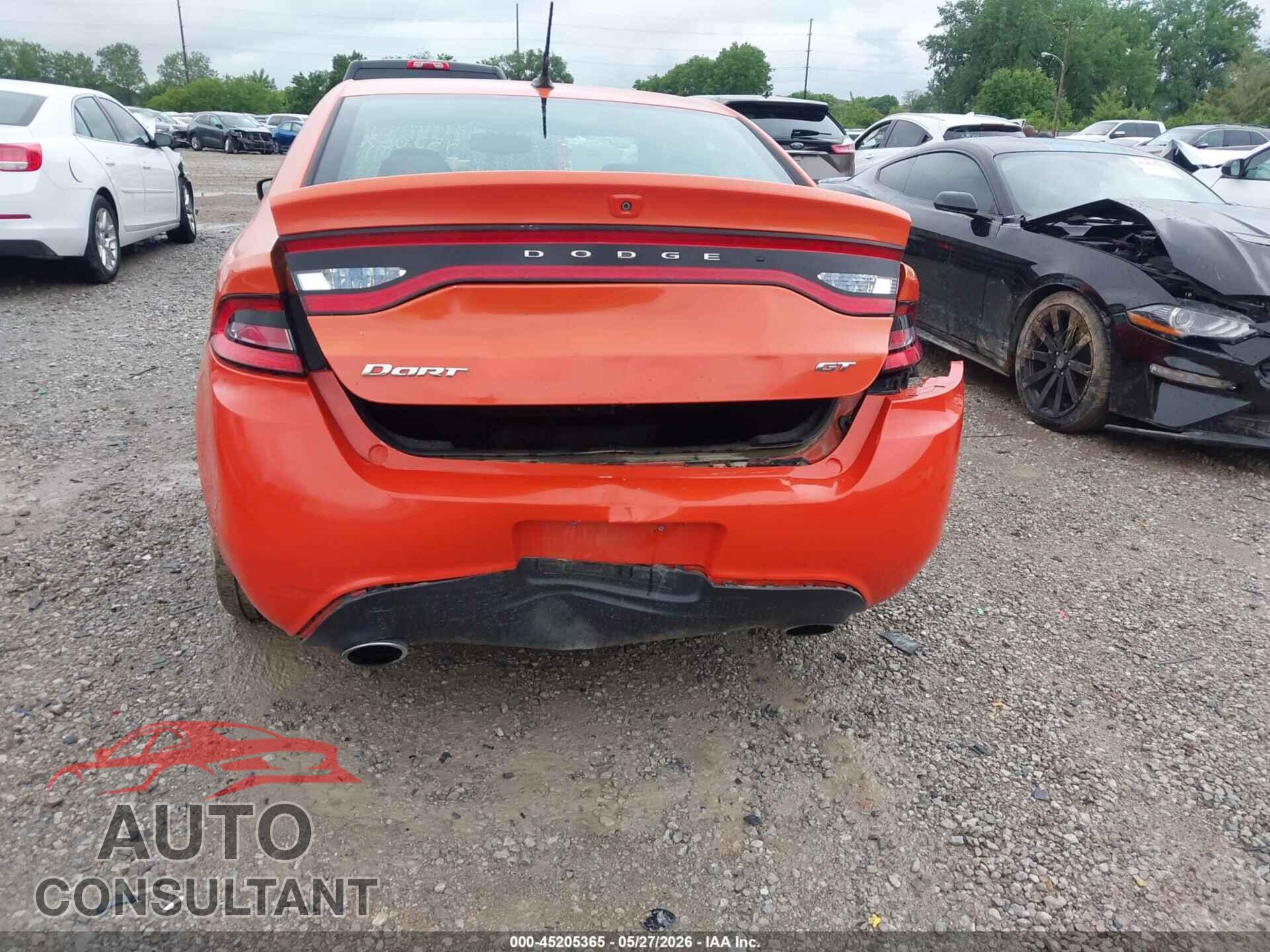 DODGE DART 2015 - 1C3CDFEB4FD345486