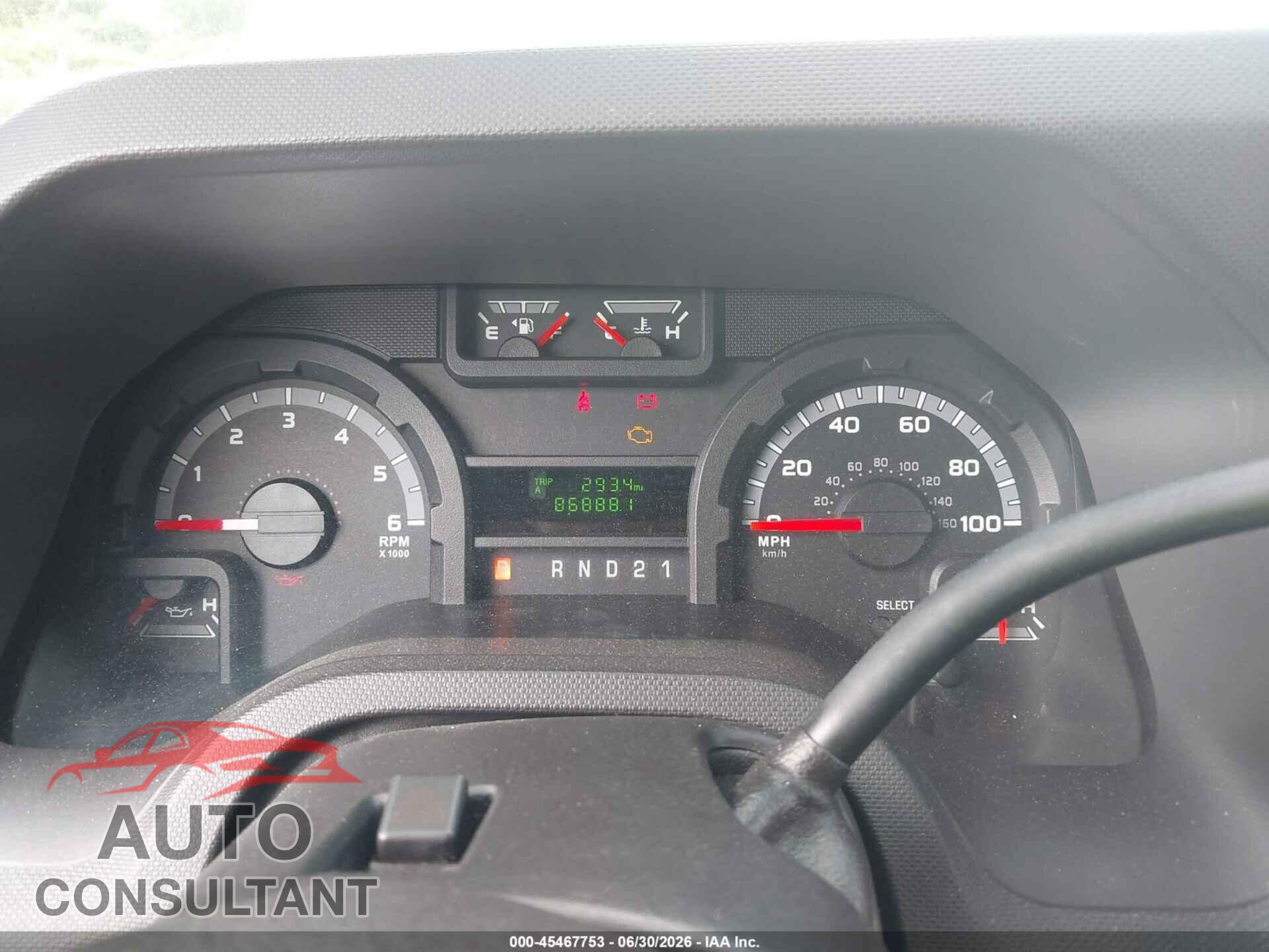 FORD E-250 2012 - 1FTNS2EW6CDA47331