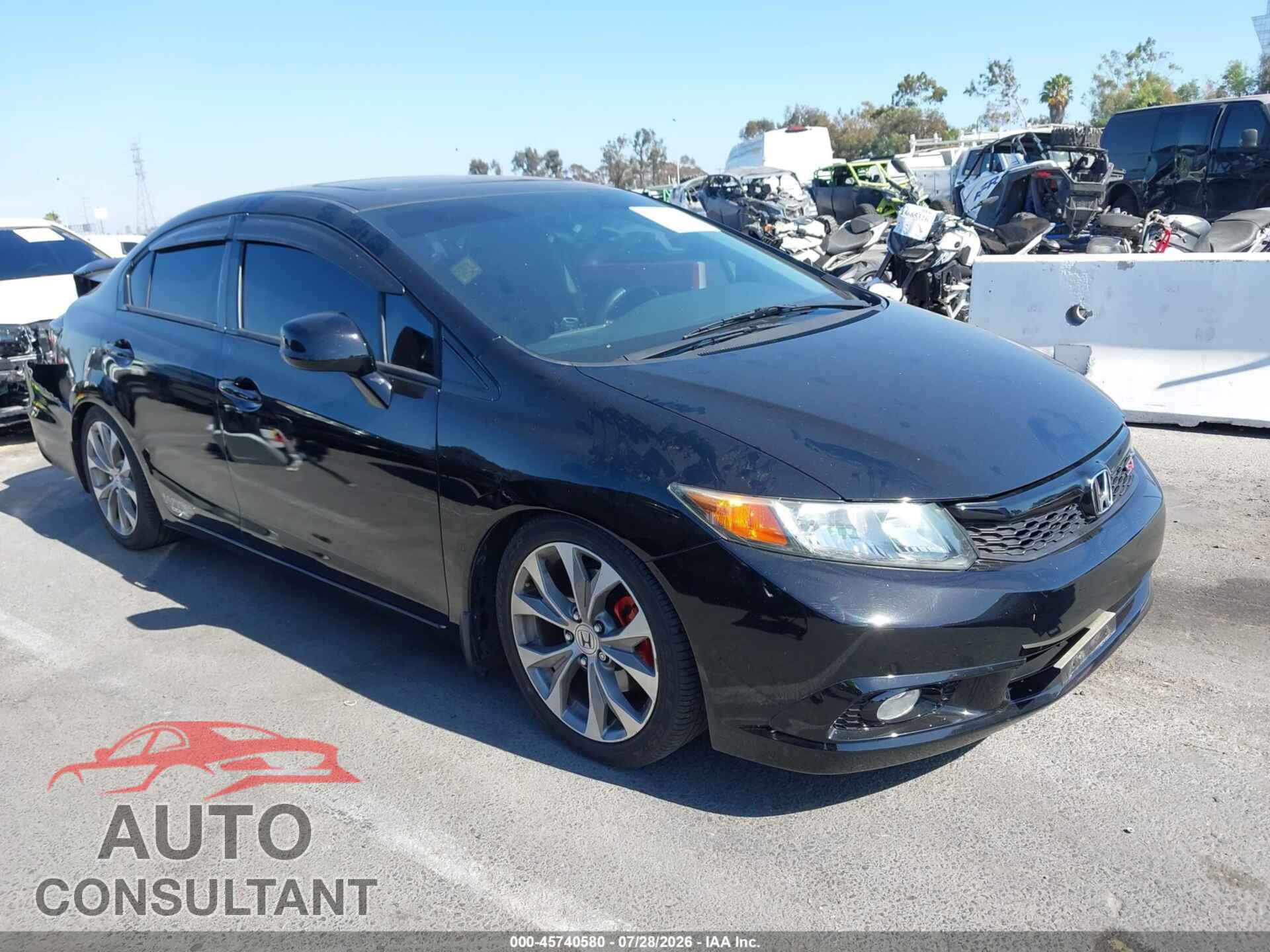 HONDA CIVIC 2012 - 2HGFB6E56CH704653