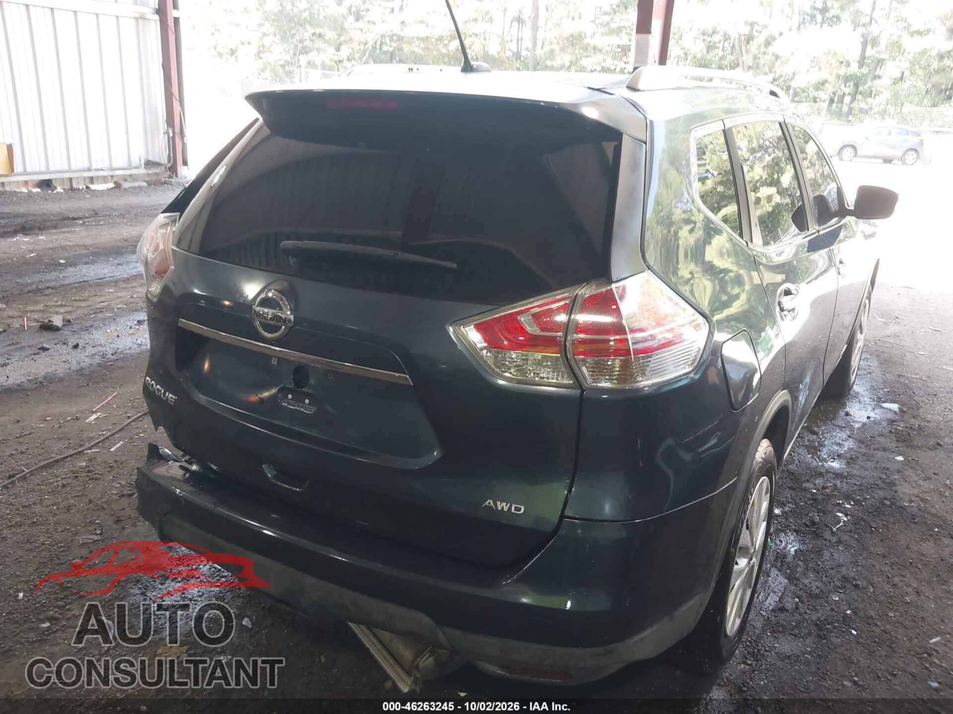 NISSAN ROGUE 2016 - KNMAT2MVXGP622765