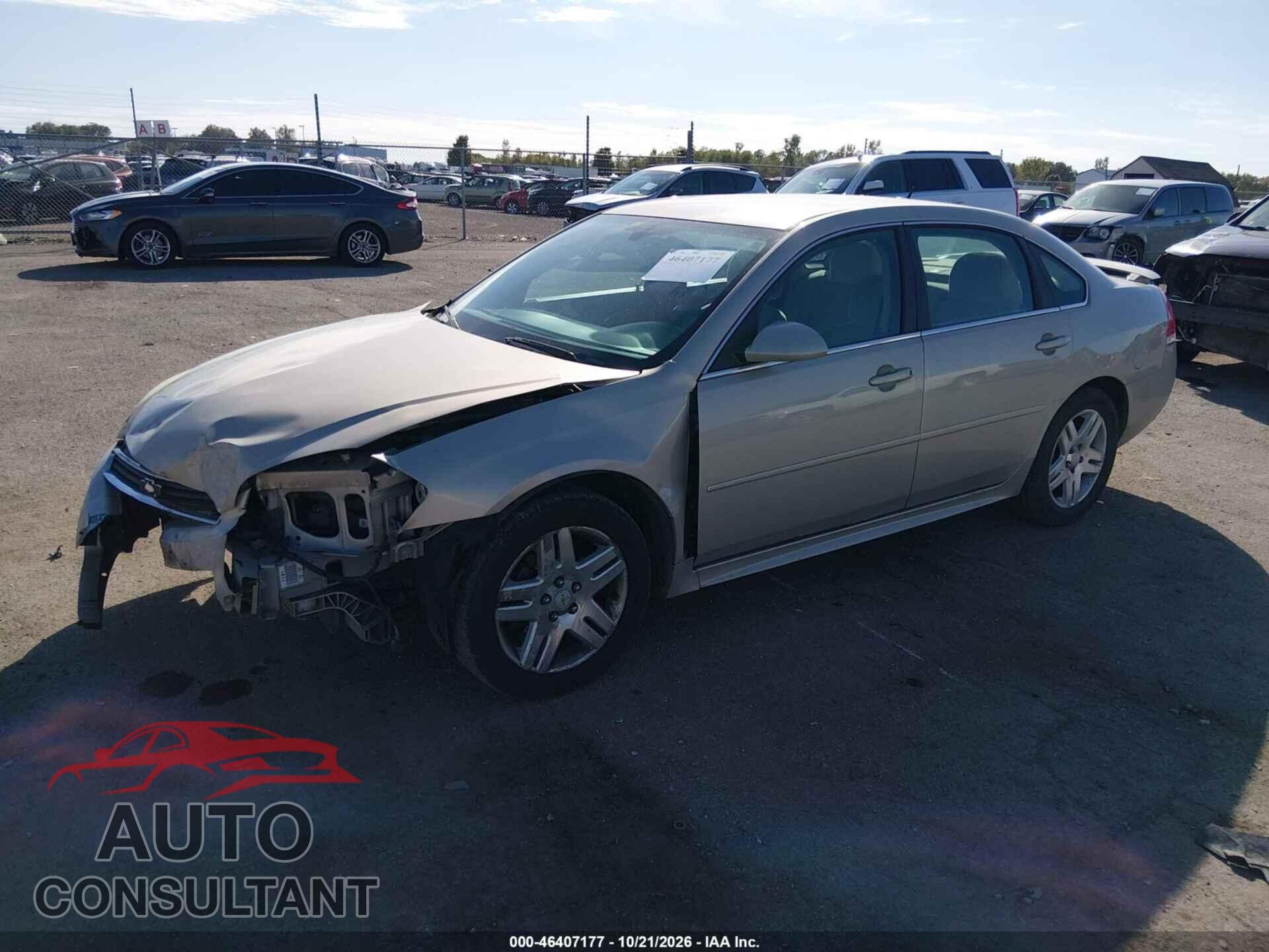 CHEVROLET IMPALA 2012 - 2G1WB5E30C1124579