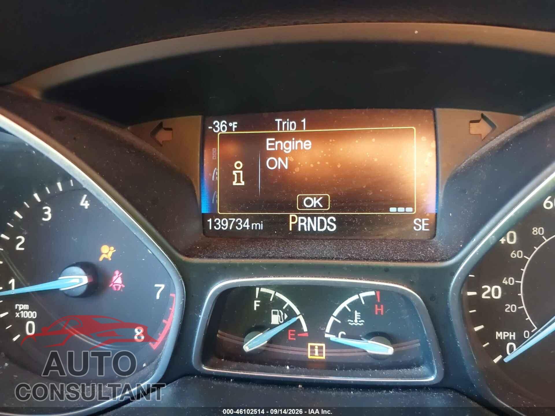 FORD FOCUS 2015 - 1FADP3F26FL298560