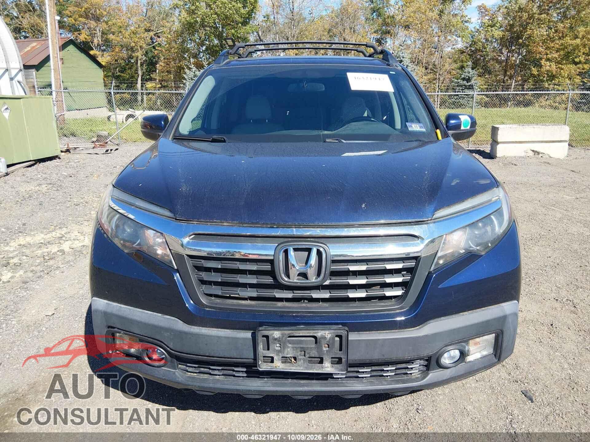 HONDA RIDGELINE 2017 - 5FPYK3F57HB013639