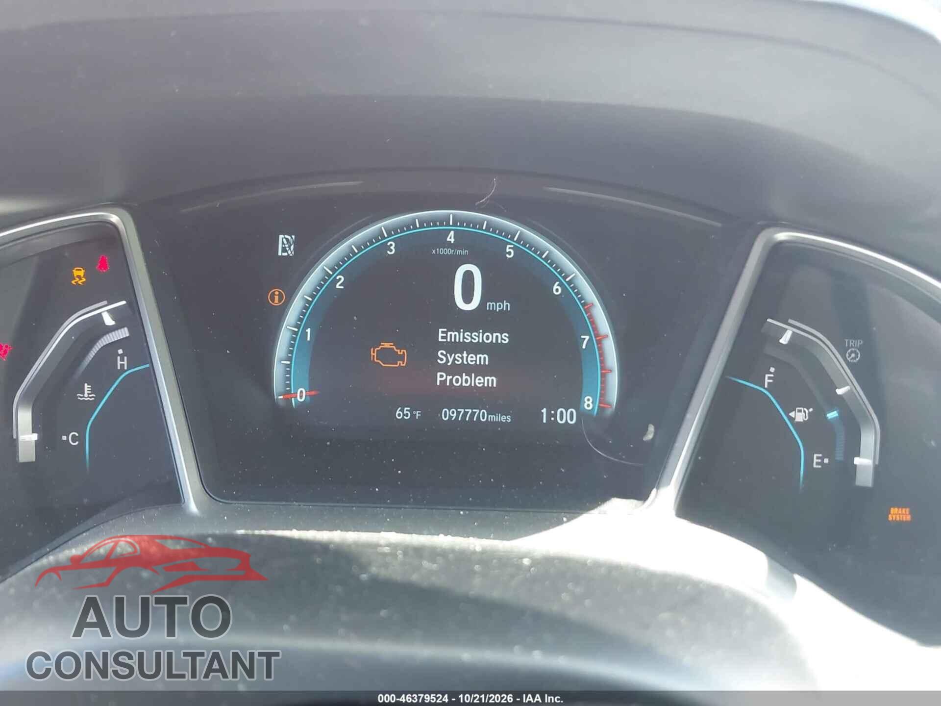 HONDA CIVIC 2017 - 2HGFC1F30HH637357