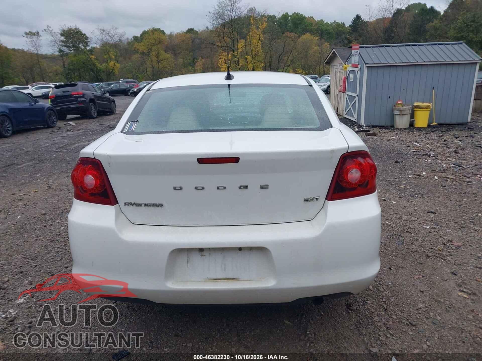 DODGE AVENGER 2013 - 1C3CDZCB9DN663048