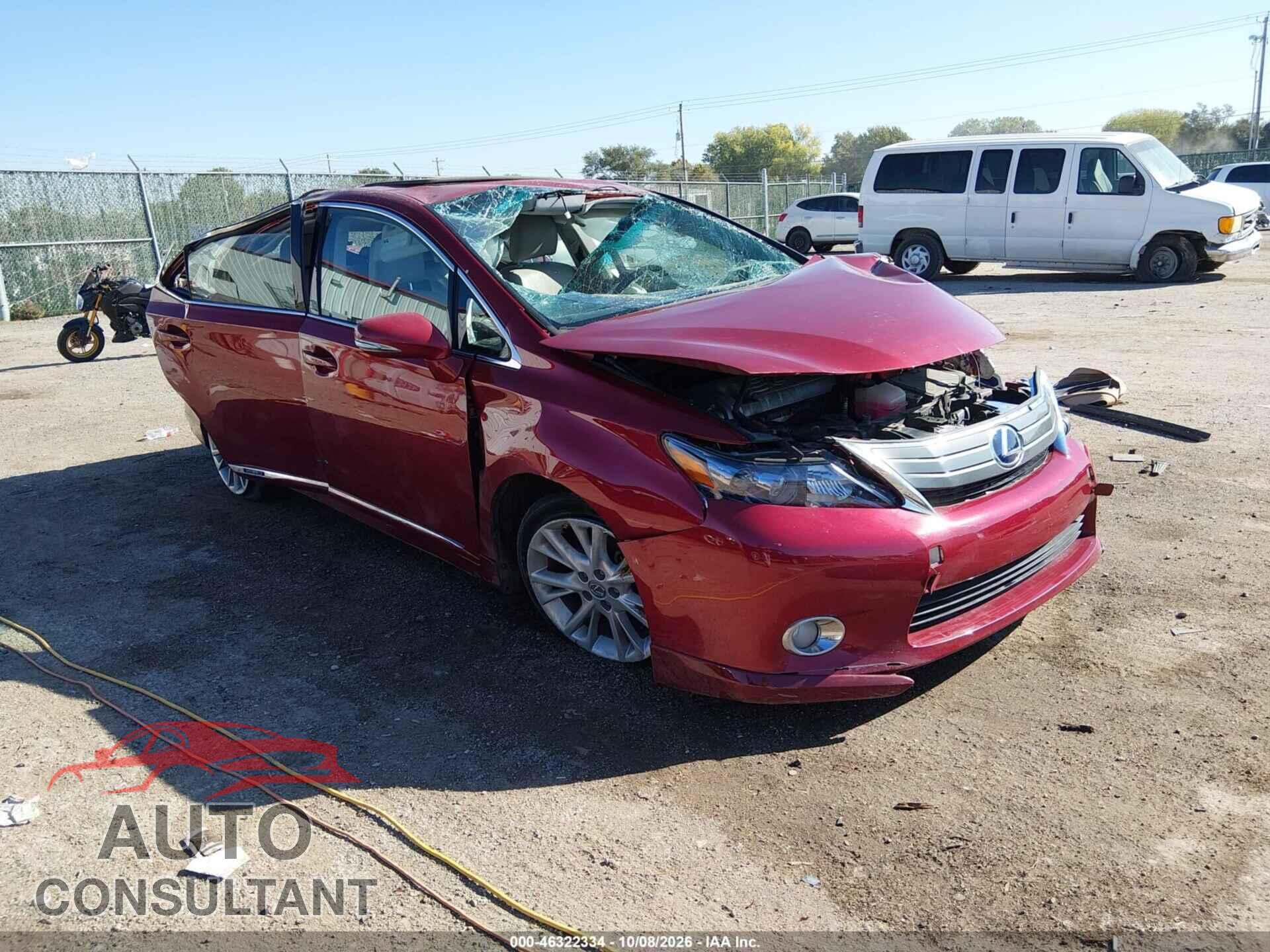 LEXUS HS 250H 2012 - JTHBB1BA7C2050285