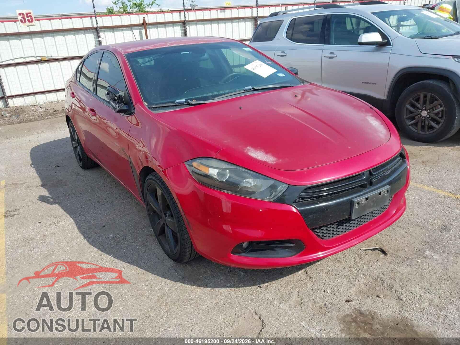 DODGE DART 2016 - 1C3CDFBB5GD578718