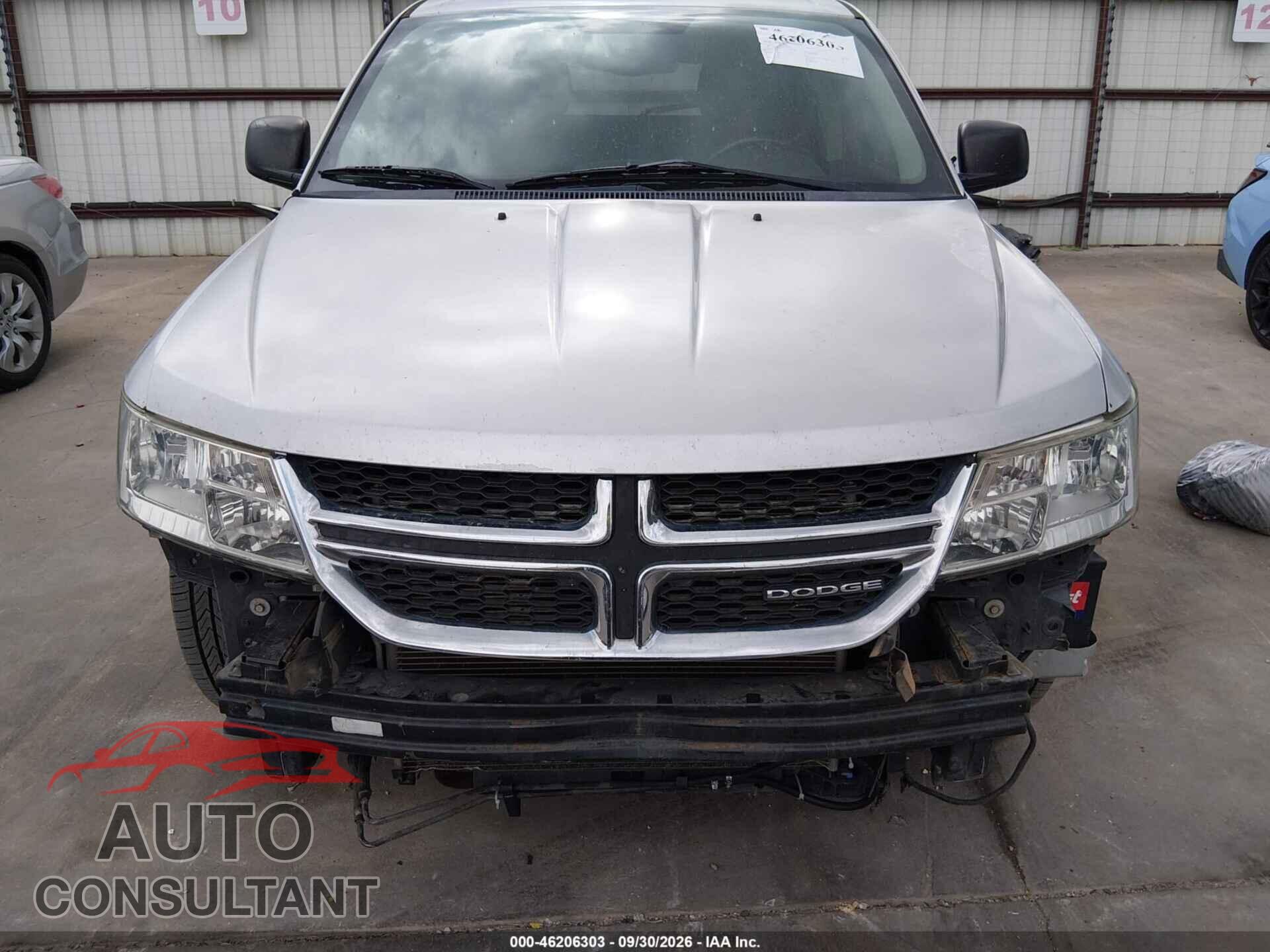 DODGE JOURNEY 2012 - 3C4PDCAB6CT205009