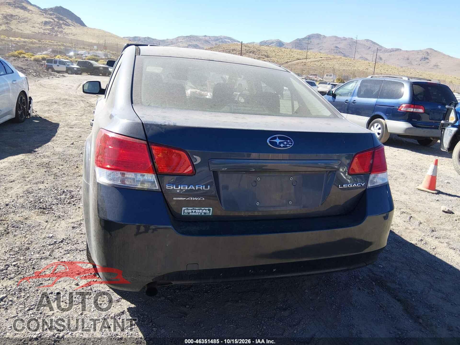 SUBARU LEGACY 2013 - 4S3BMCA65D3020329