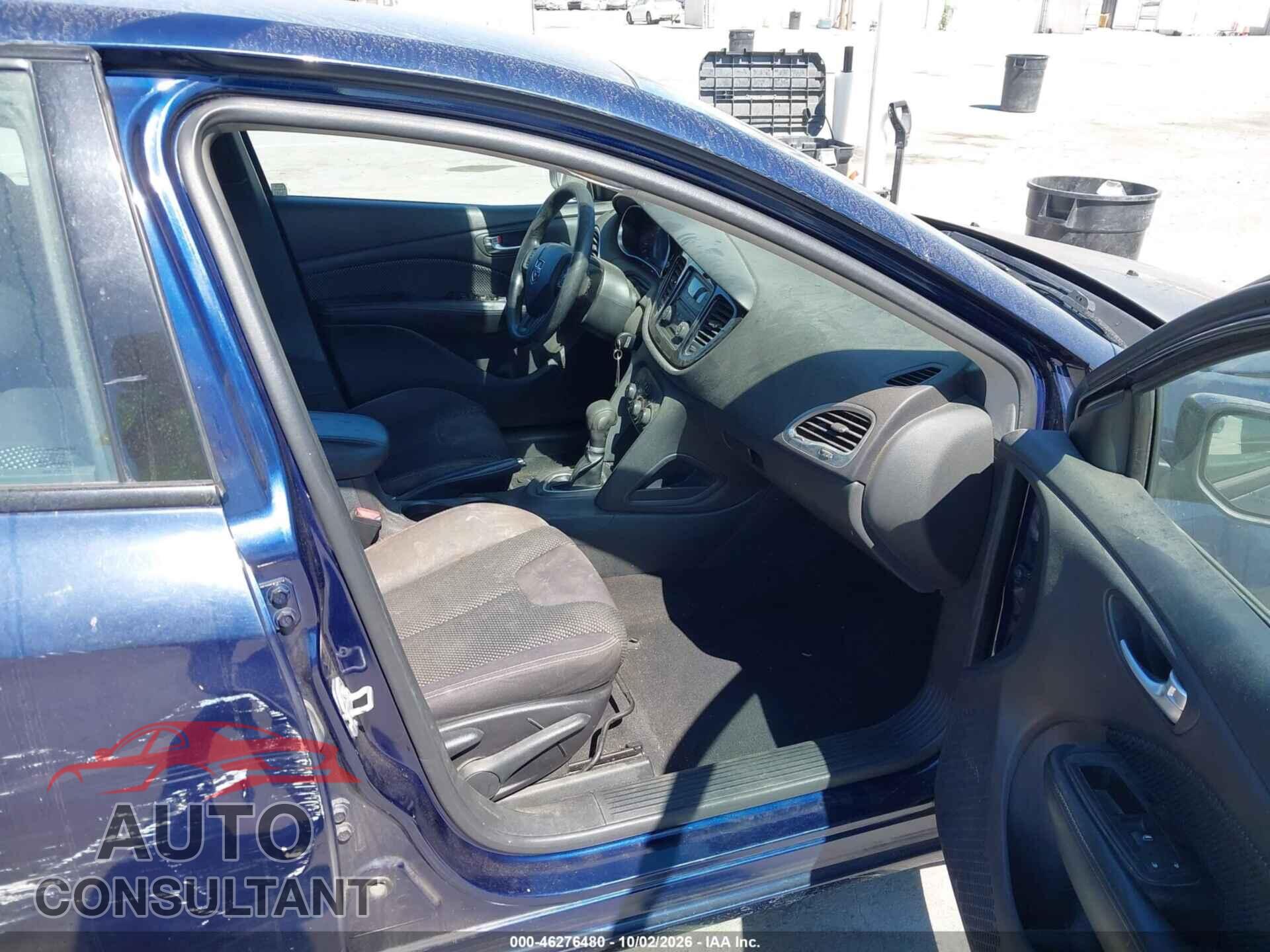 DODGE DART 2015 - 1C3CDFBB2FD187072