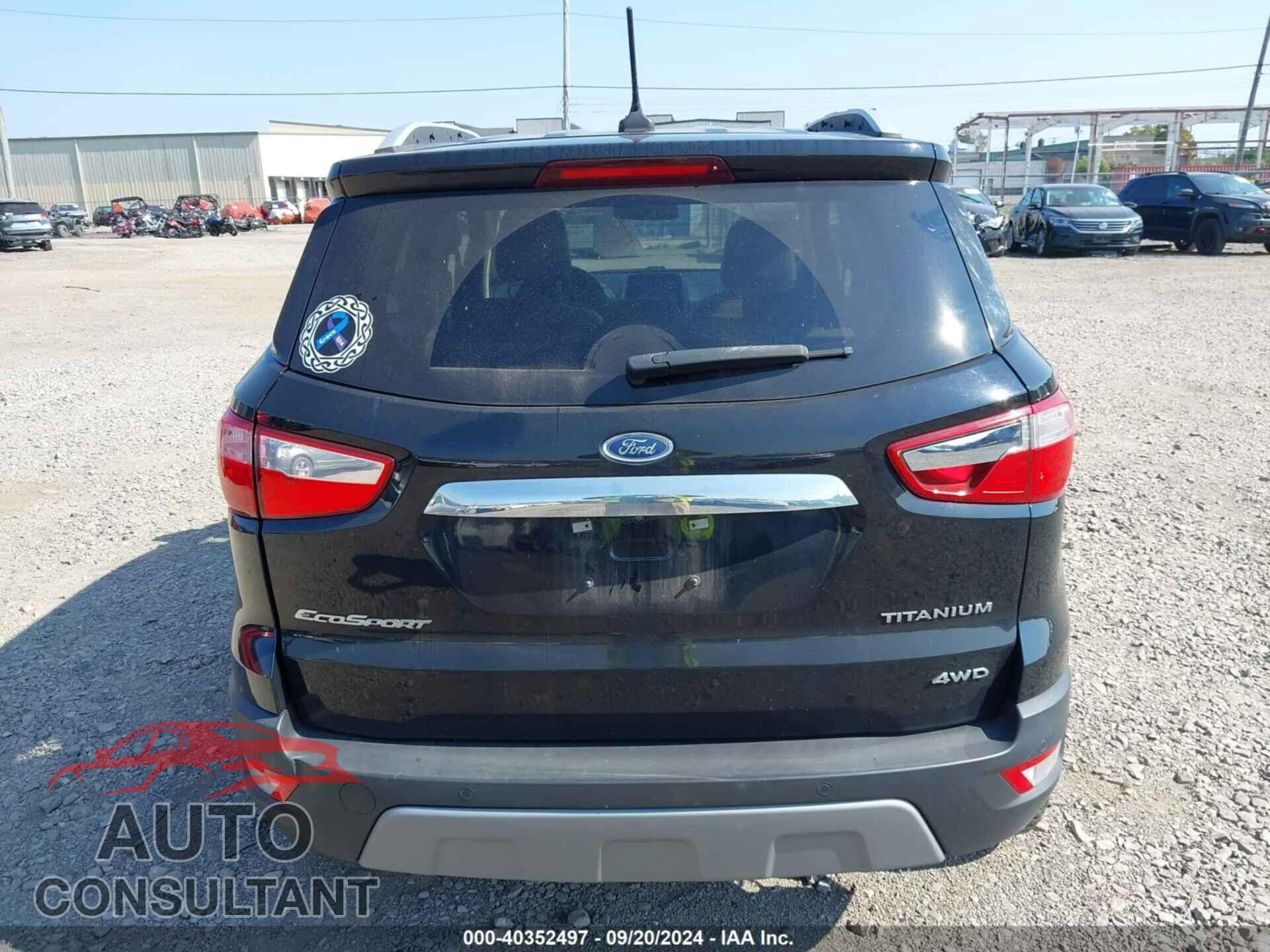 FORD ECOSPORT 2019 - MAJ6S3KL2KC288317